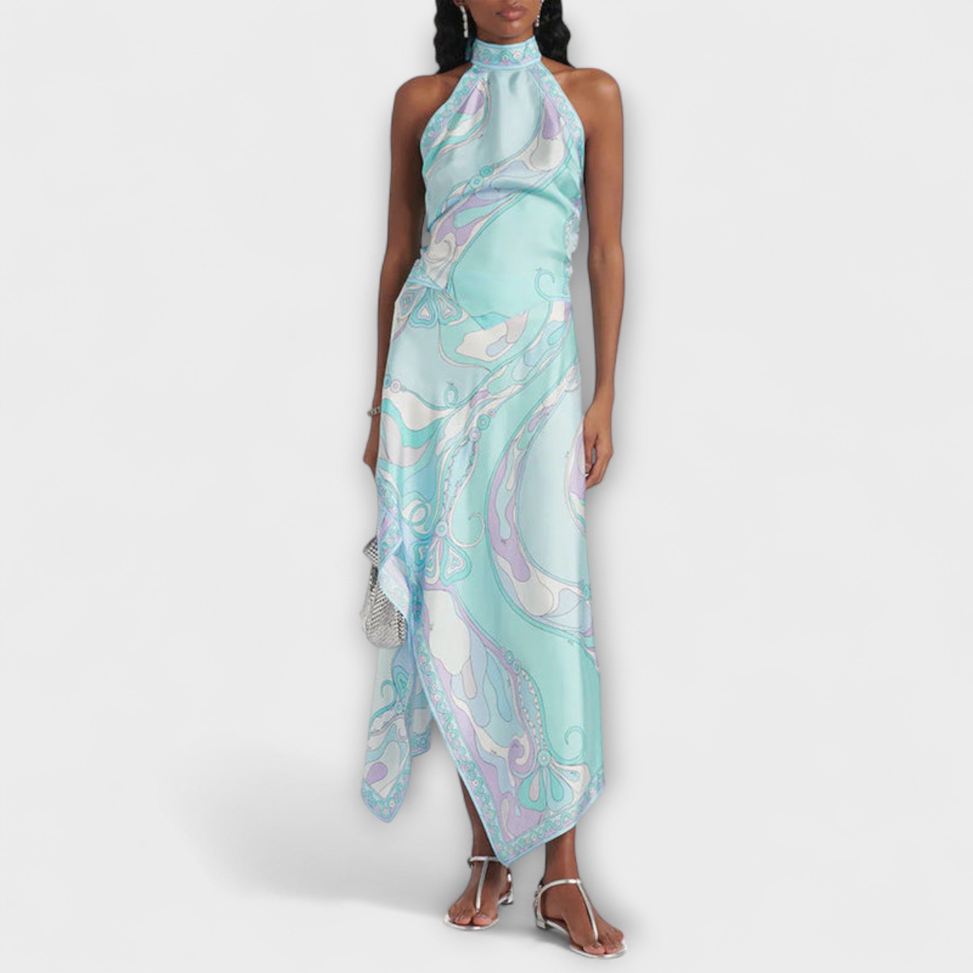 Everly ™ | Sada z topu s náprsenkou a asymetrickej midi sukne