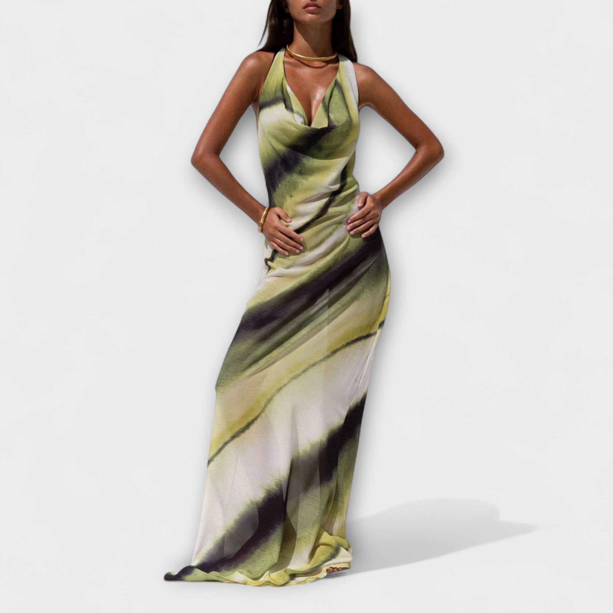Eliána ™ |Klasické Tie-Dye Gradient Maxi Šaty
