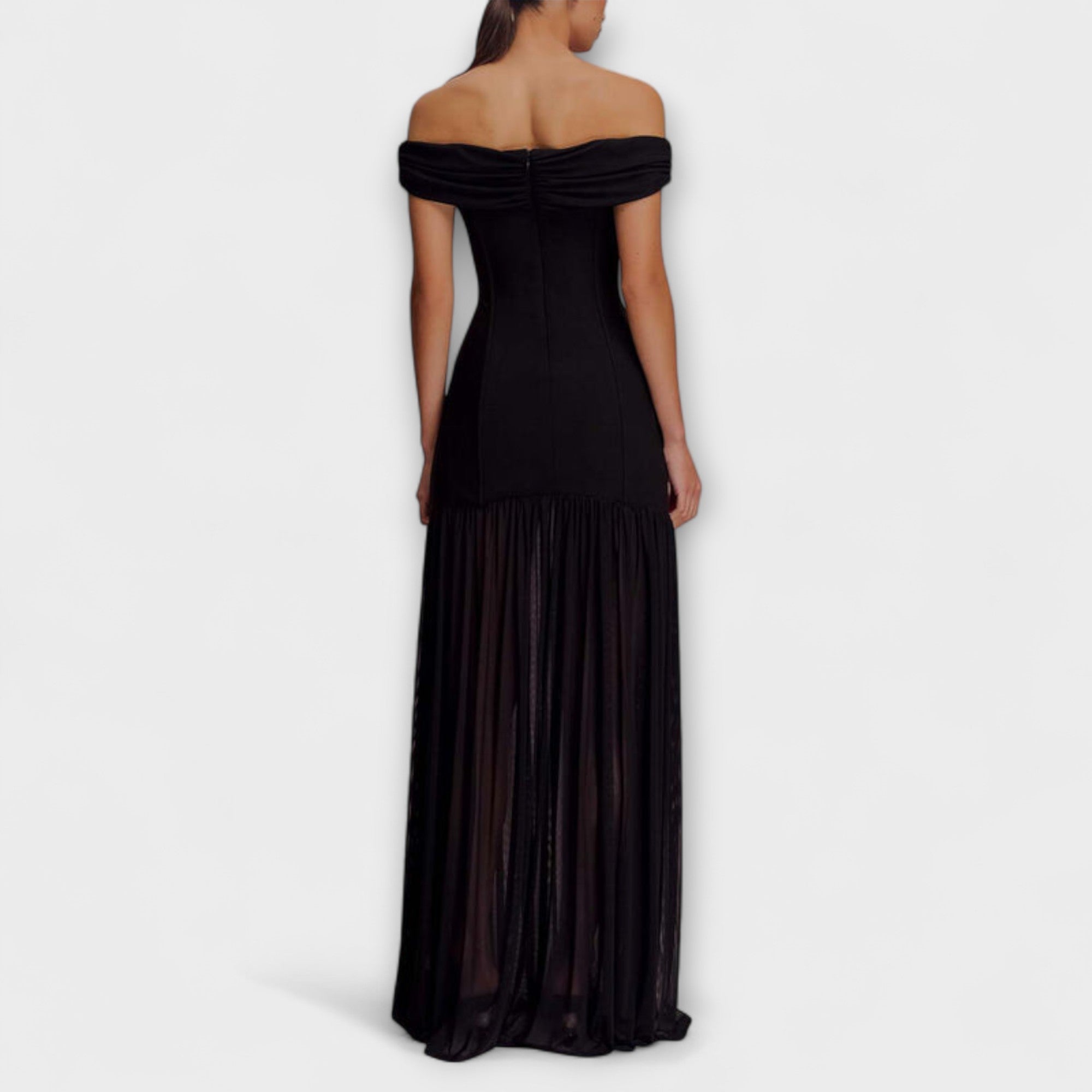 Maelie ™ | Štýlové bezramienkové bodycon maxi šaty s kvetinovými ozdobami