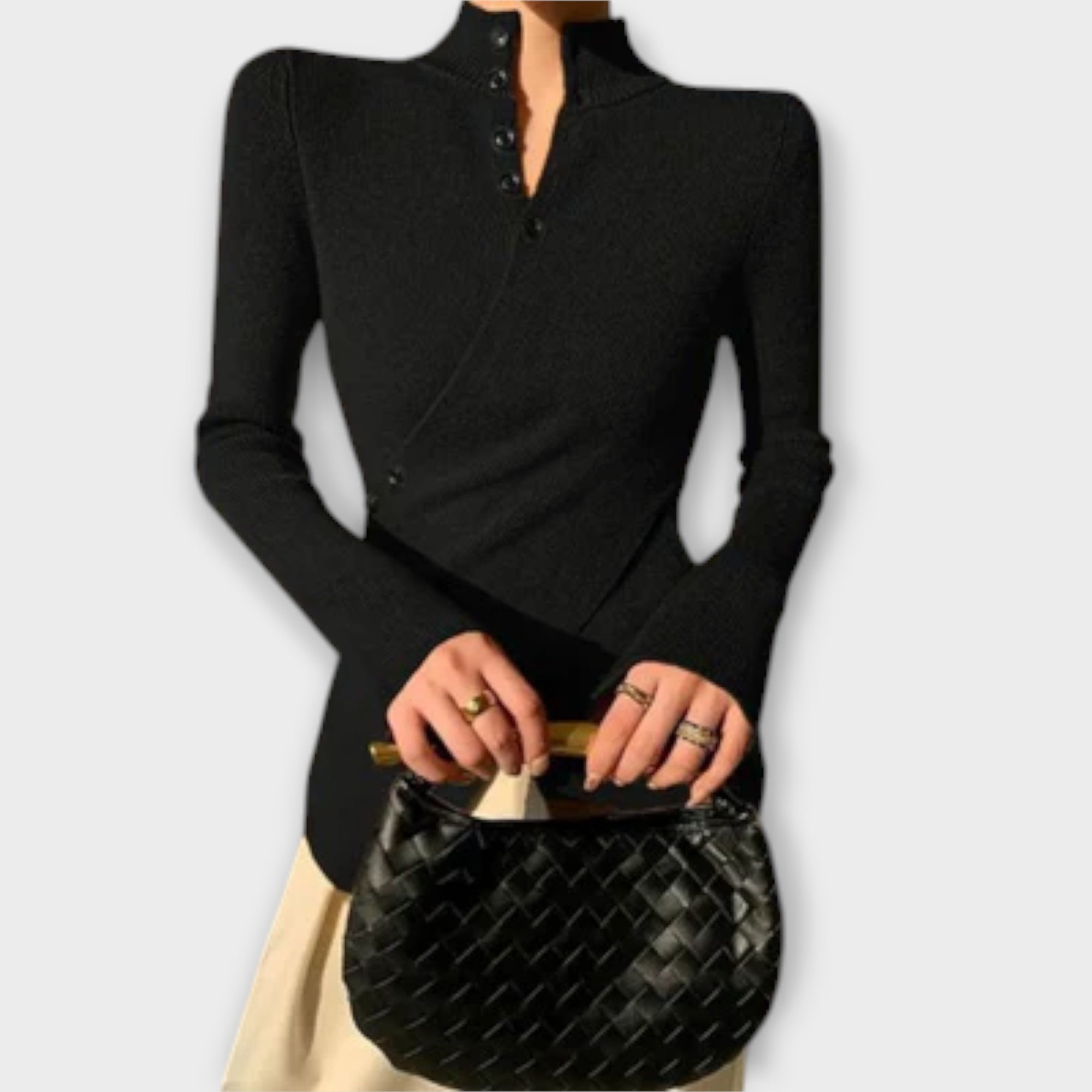 Michiko™ | Elegantný sveter z bavlneného úpletu