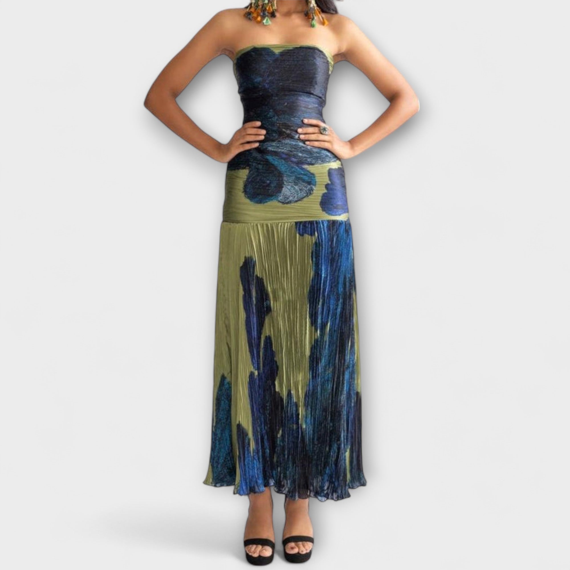 Noelle™ | Šaty Midi bez ramienok