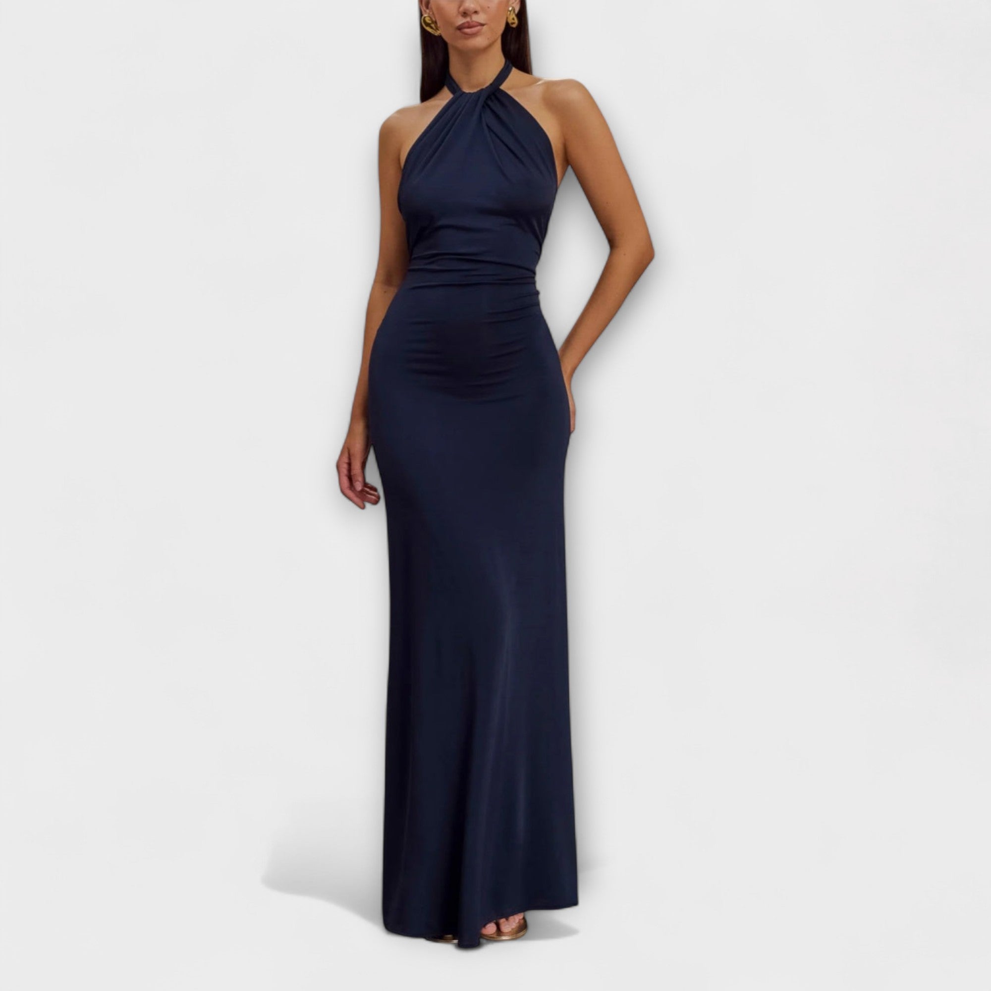 Lagune ™ |Slinky Halter Maxi Šaty