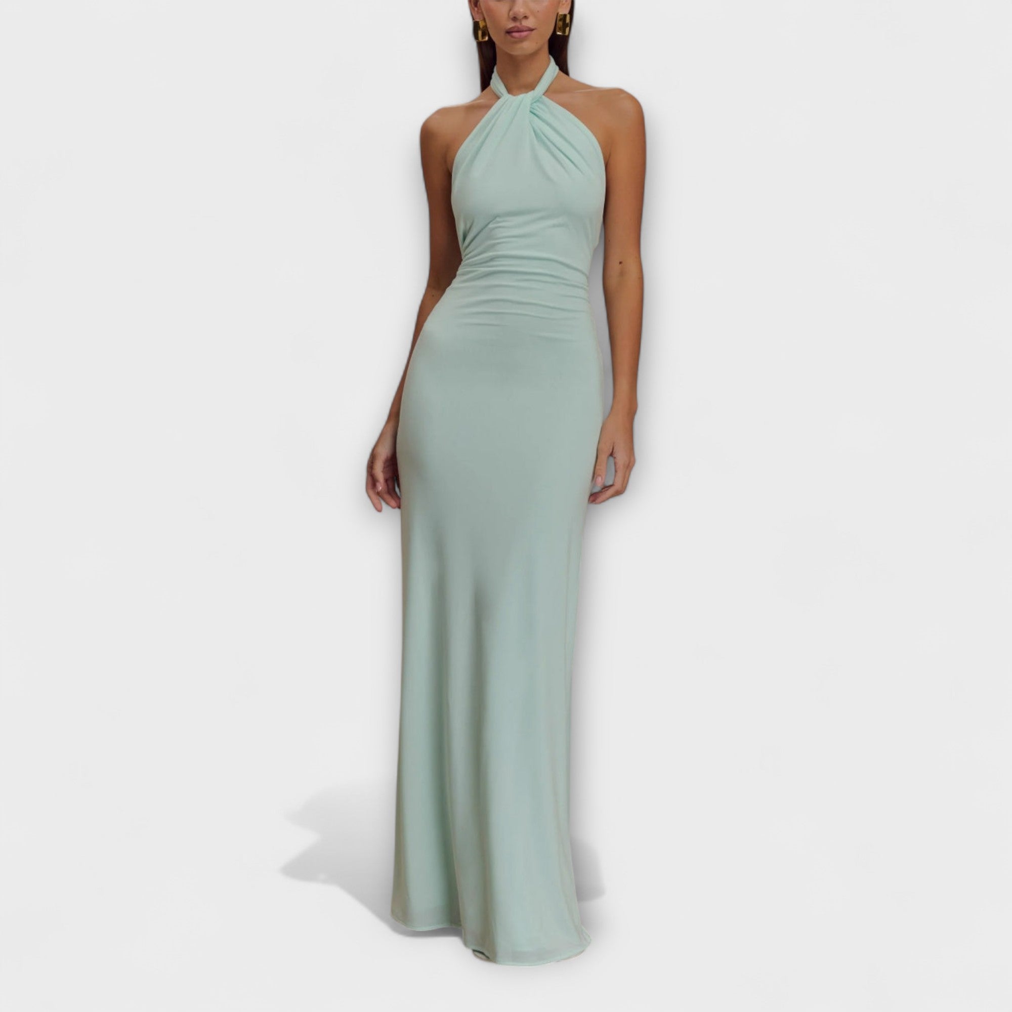 Lagune ™ |Slinky Halter Maxi Šaty