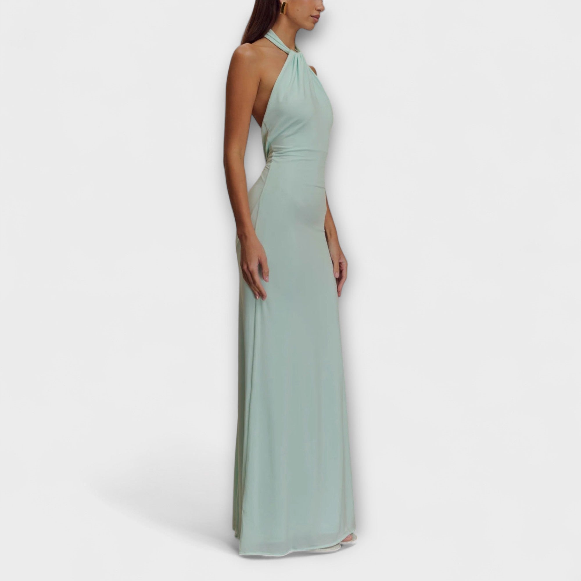 Lagune ™ |Slinky Halter Maxi Šaty