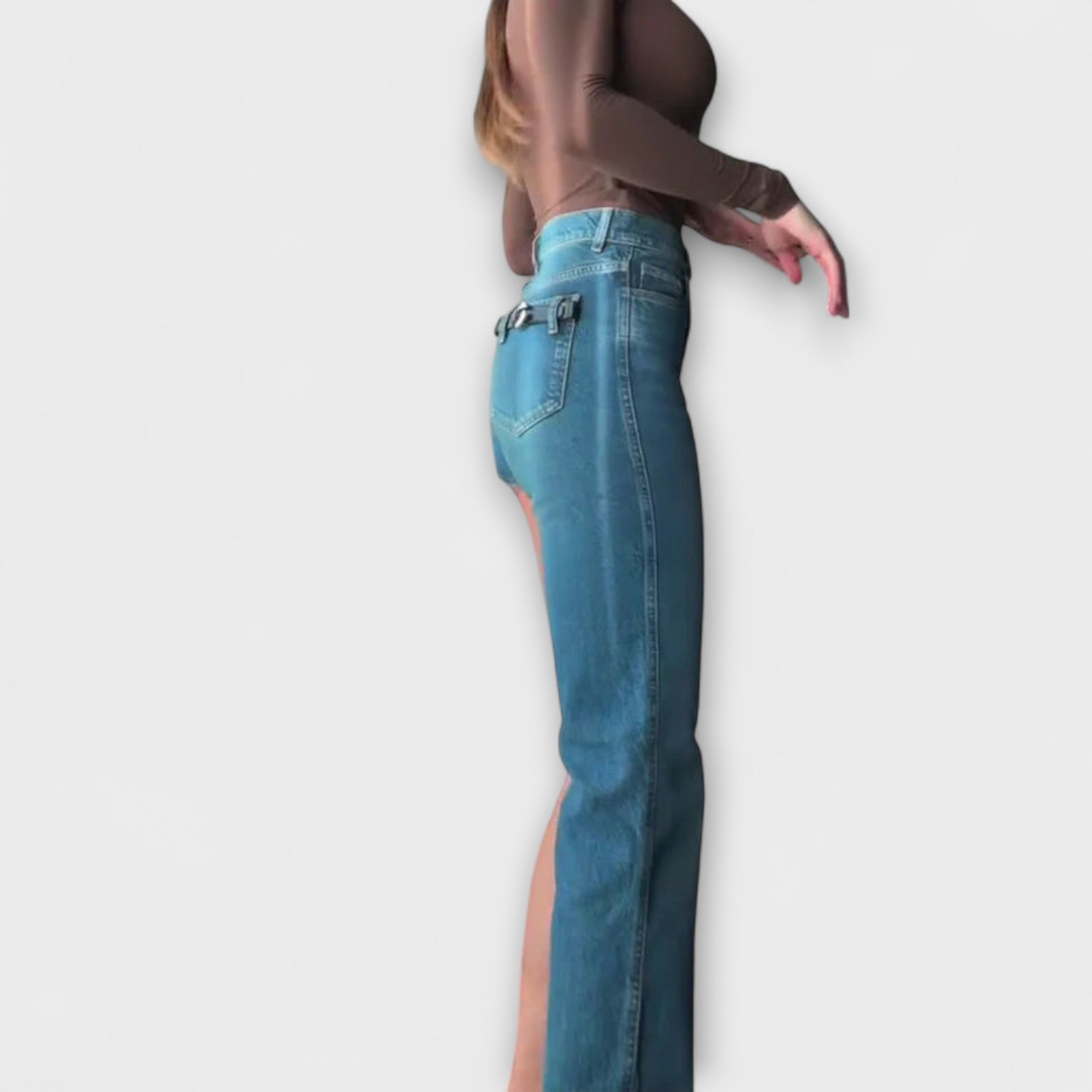 Astra™ | Trendové asymetrické denimové šortky s jedným ramienkom