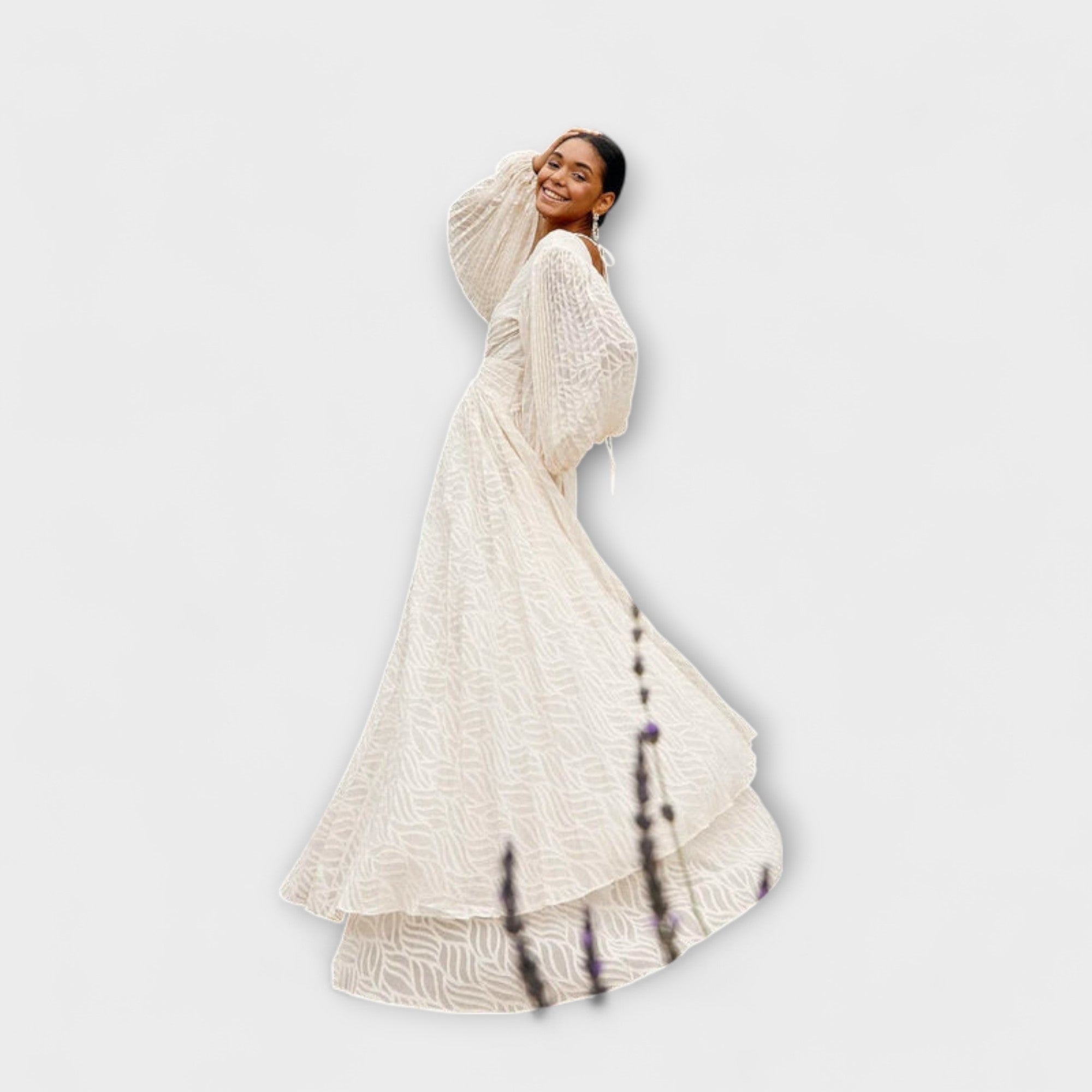 Elsa ™ | Krémové Maxi-Šaty od Allegory