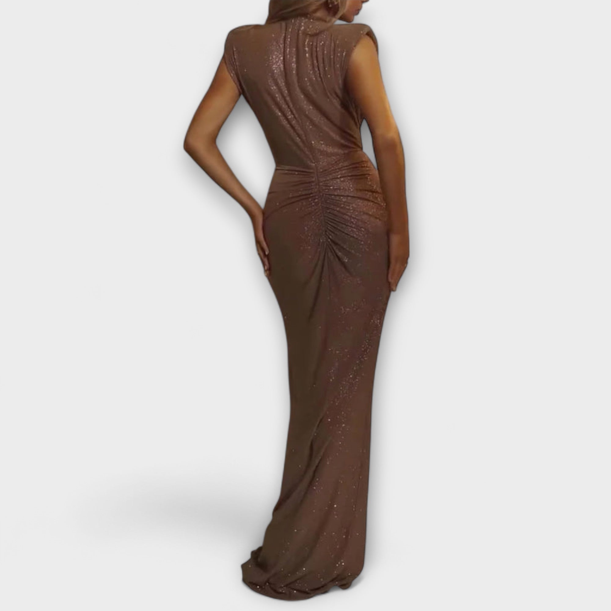 Thea ™ |Maxi šaty s hlbokým V-výstrihom