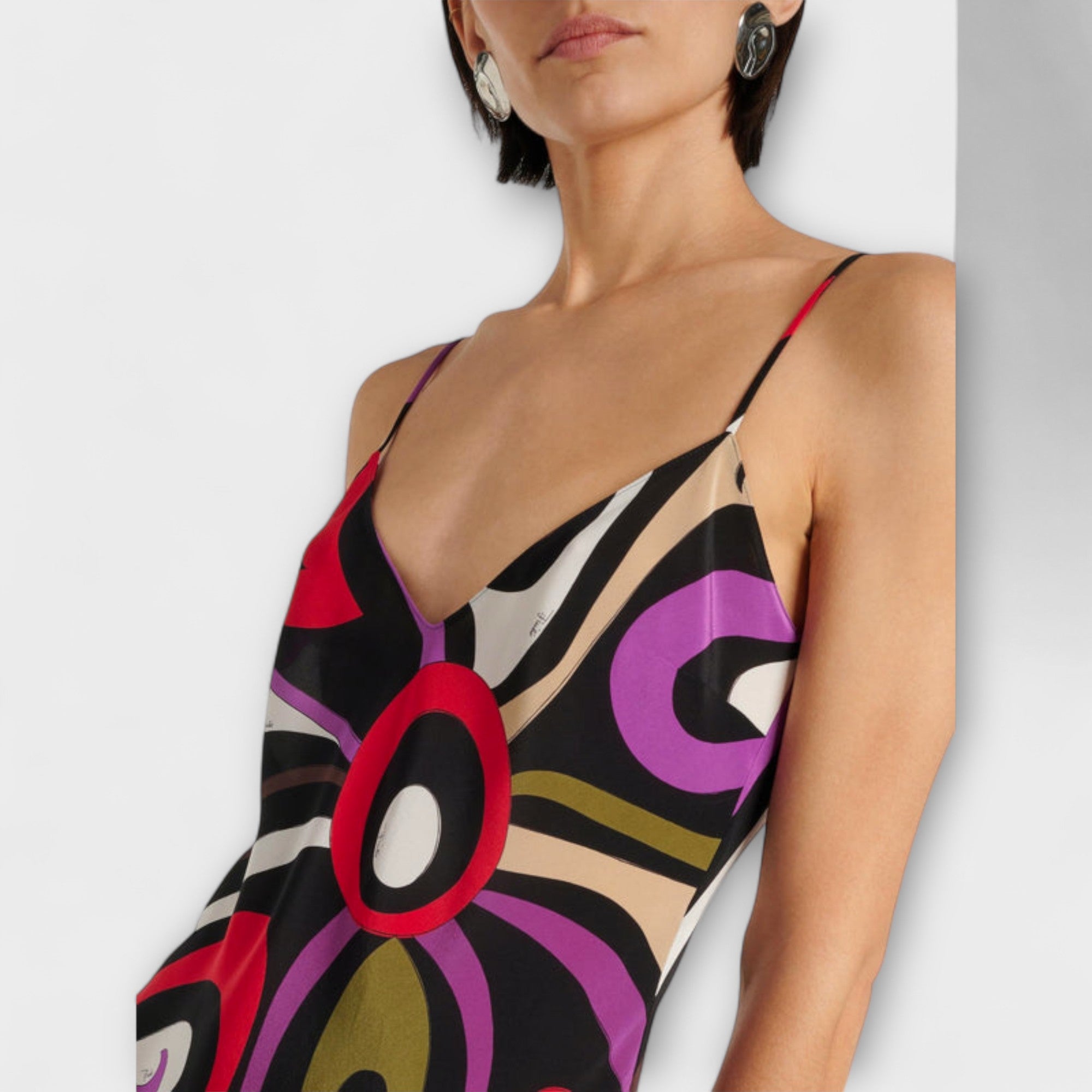 Daphne ™ | Maxi šaty s mramorovým vzorom