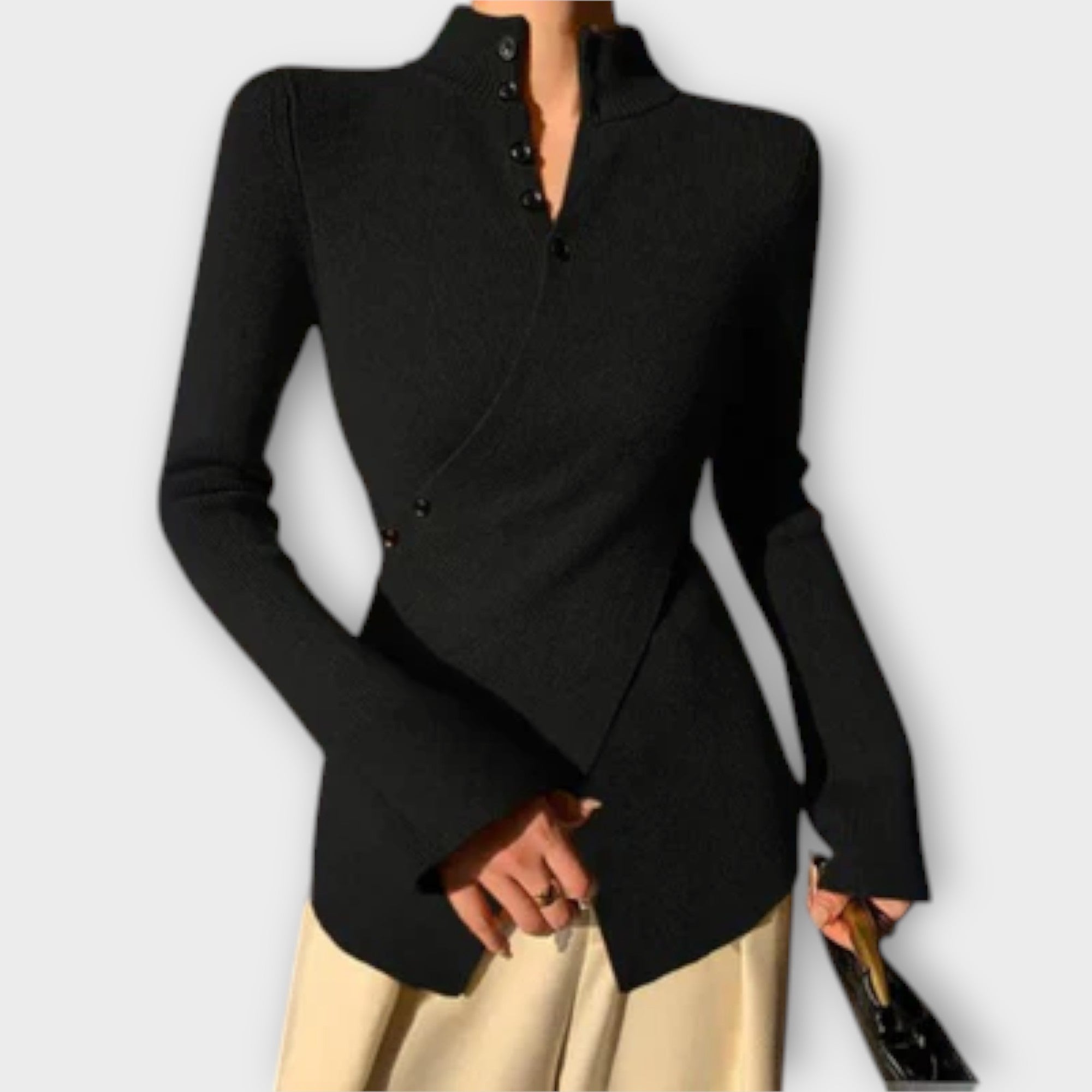 Michiko™ | Elegantný sveter z bavlneného úpletu