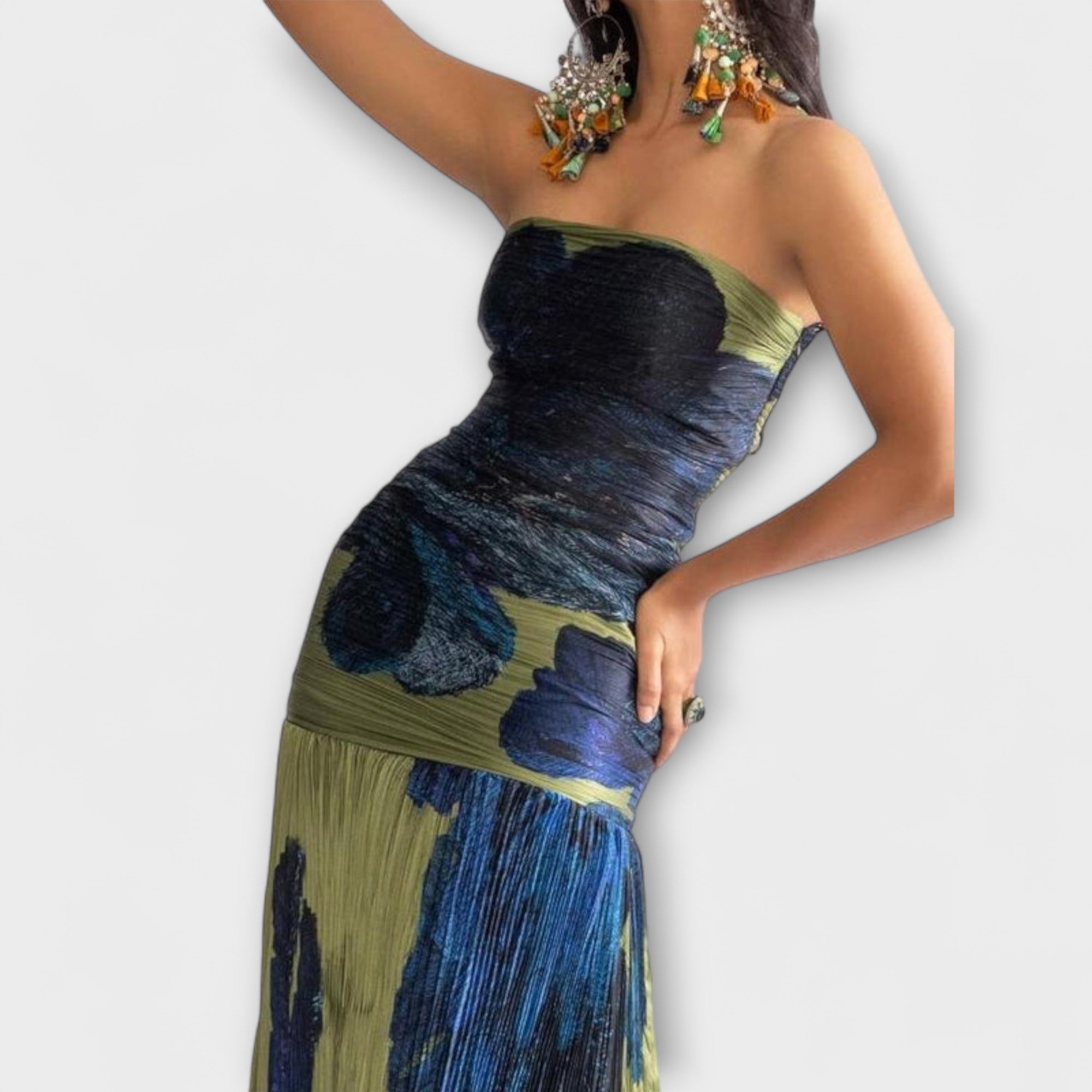 Noelle™ | Šaty Midi bez ramienok