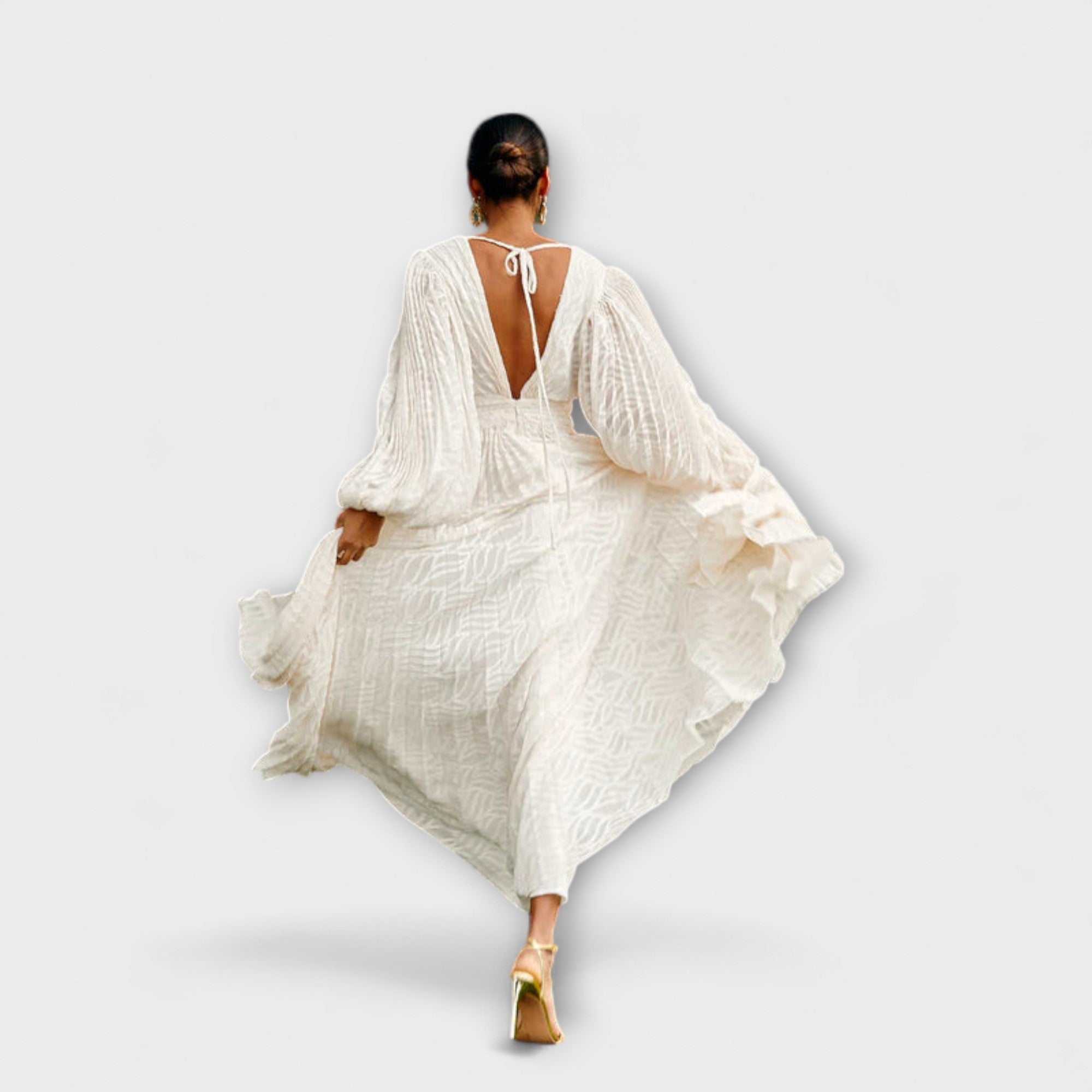 Elsa ™ | Krémové Maxi-Šaty od Allegory