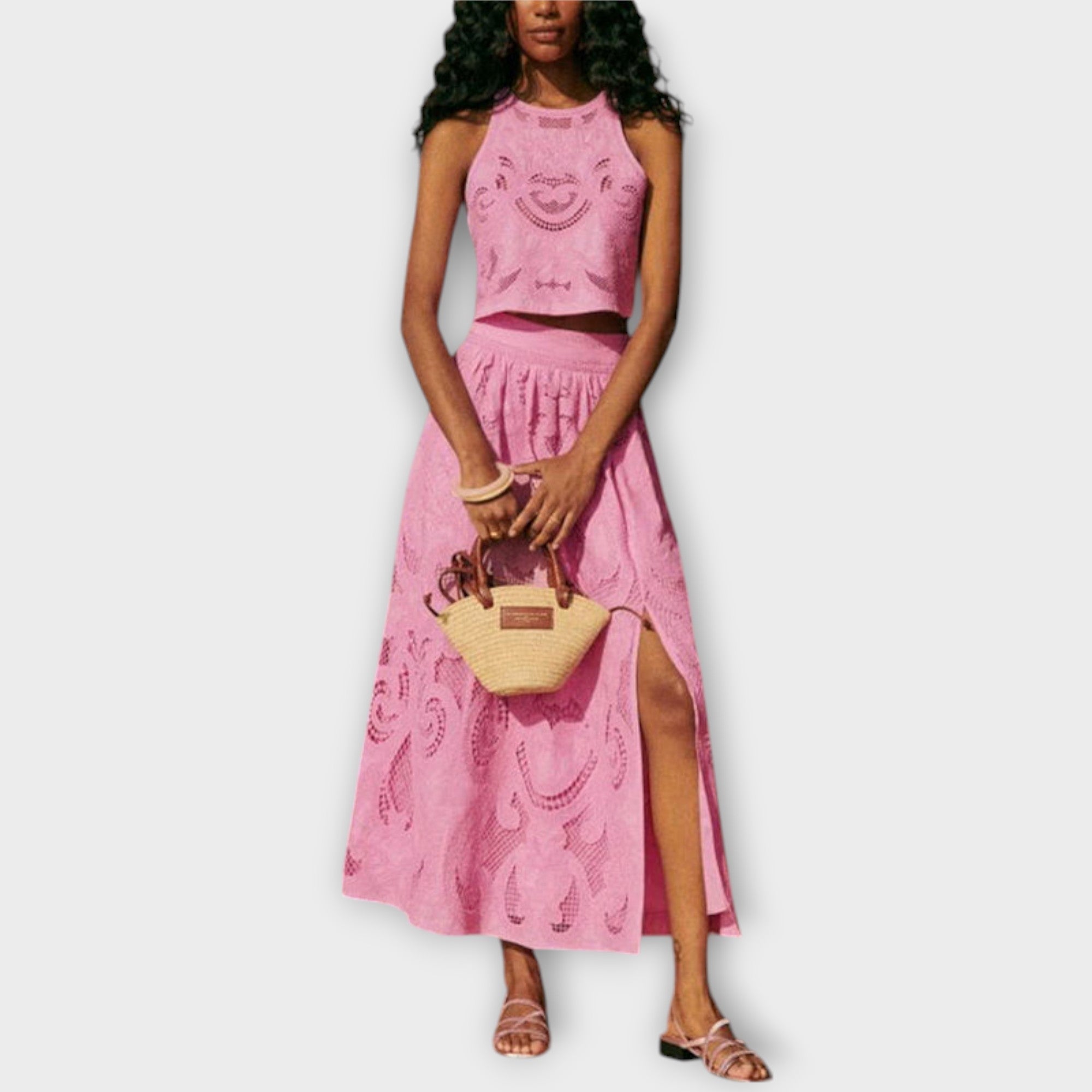 Milla ™ | Ohromujúci set s výrezmi a čipkou