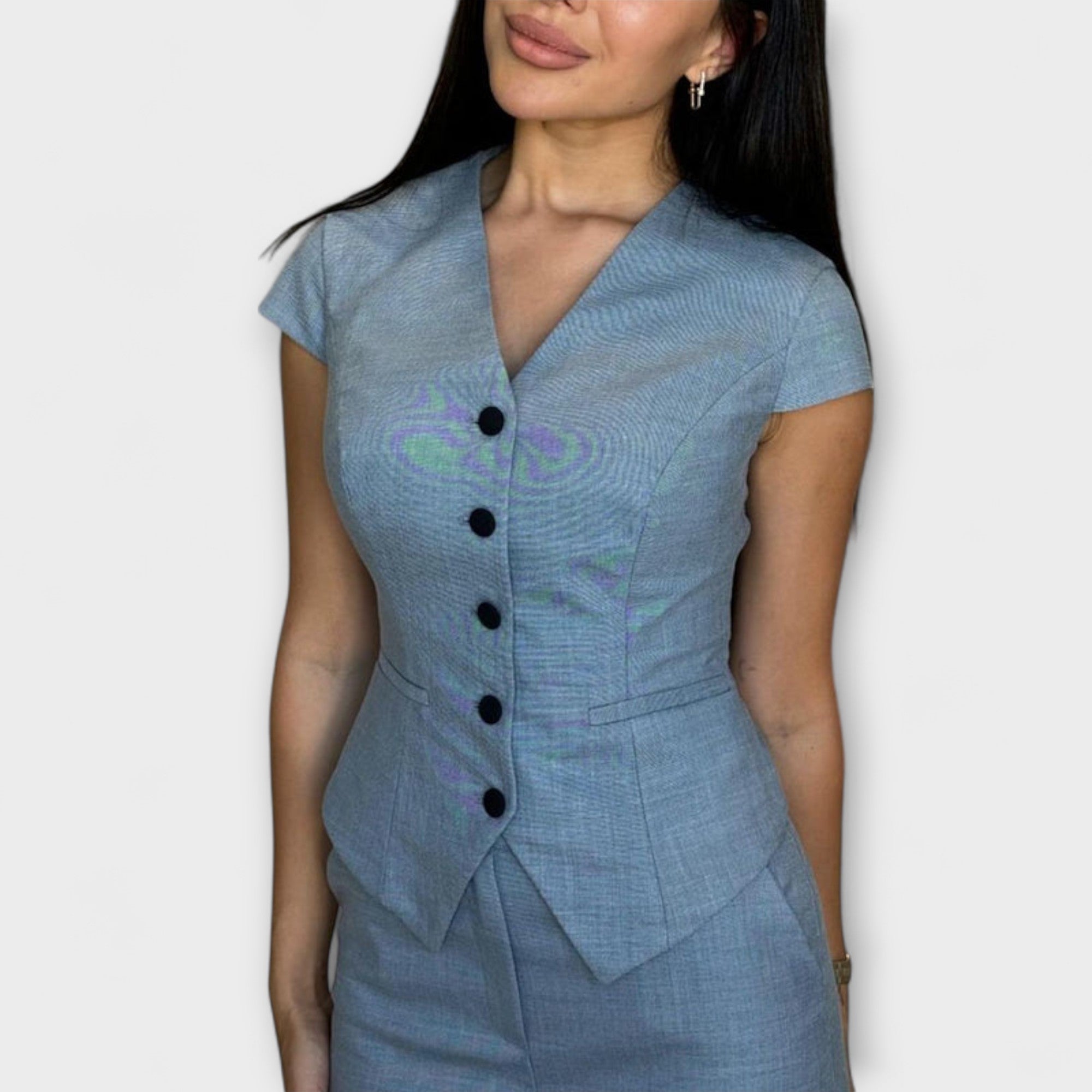 Ivy™ | Štýlový top s V-výstrihom a súprava nohavíc