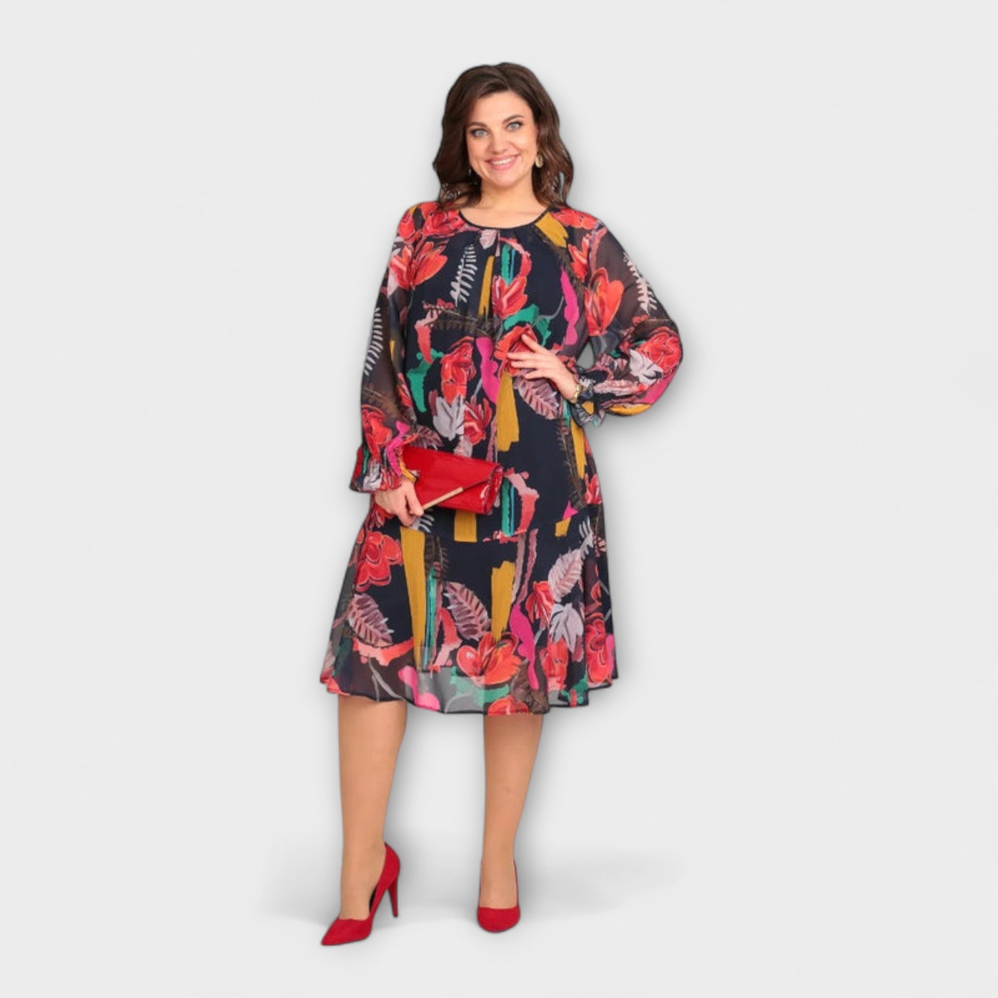 Caroline ™ |Elegantné Plus-Size šaty pre maximálny komfort