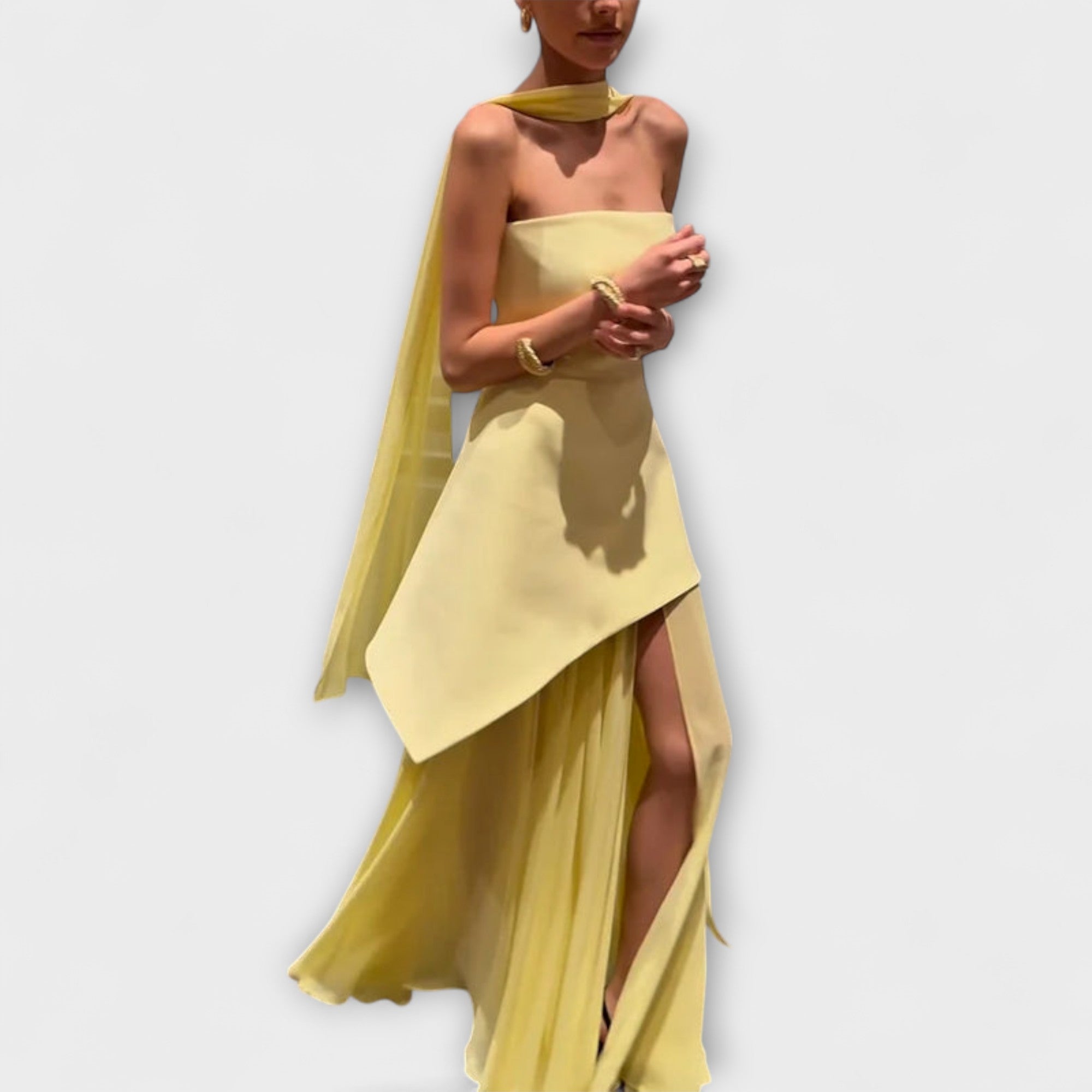 Goldie ™ |Maxi šaty z chiffon