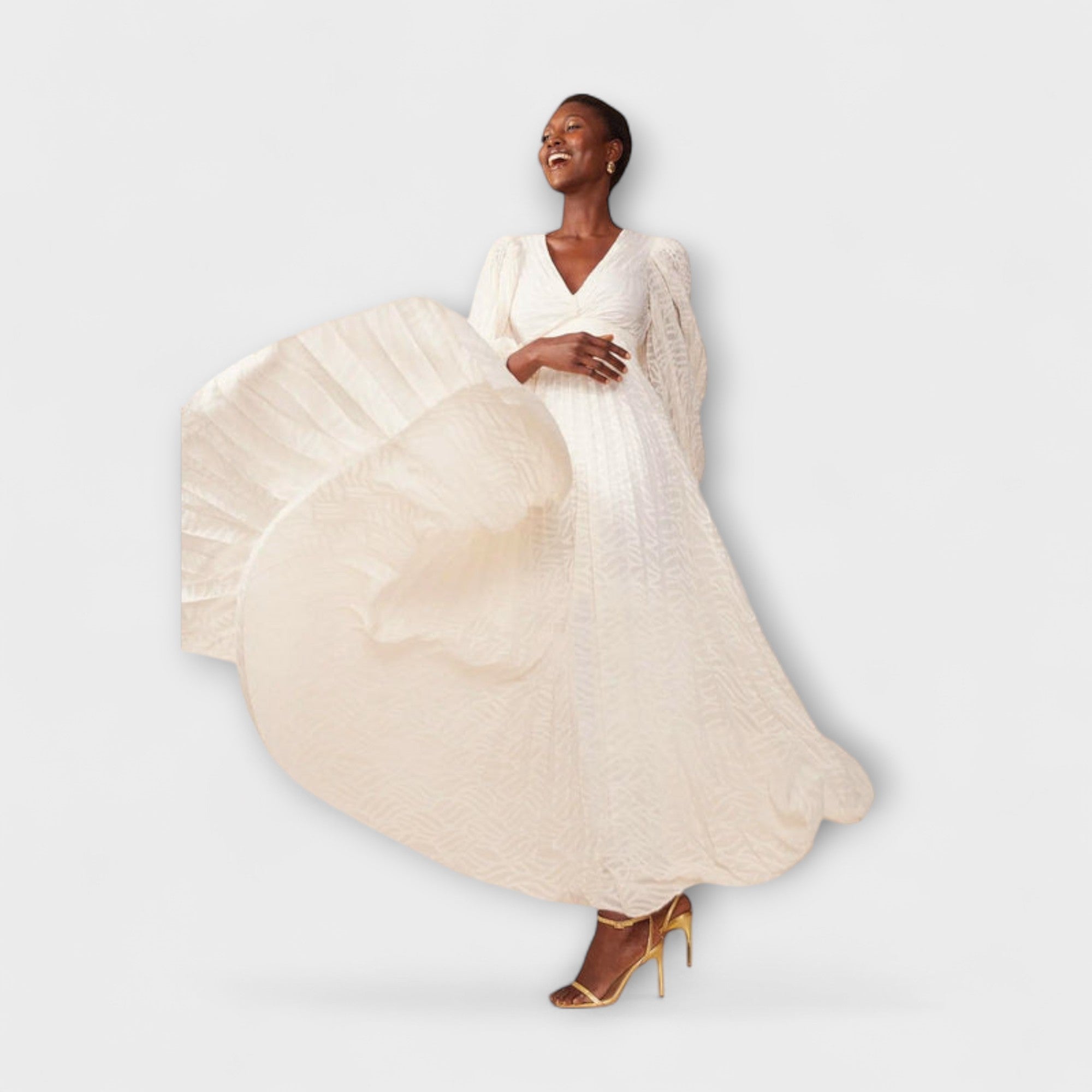 Elsa ™ | Krémové Maxi-Šaty od Allegory