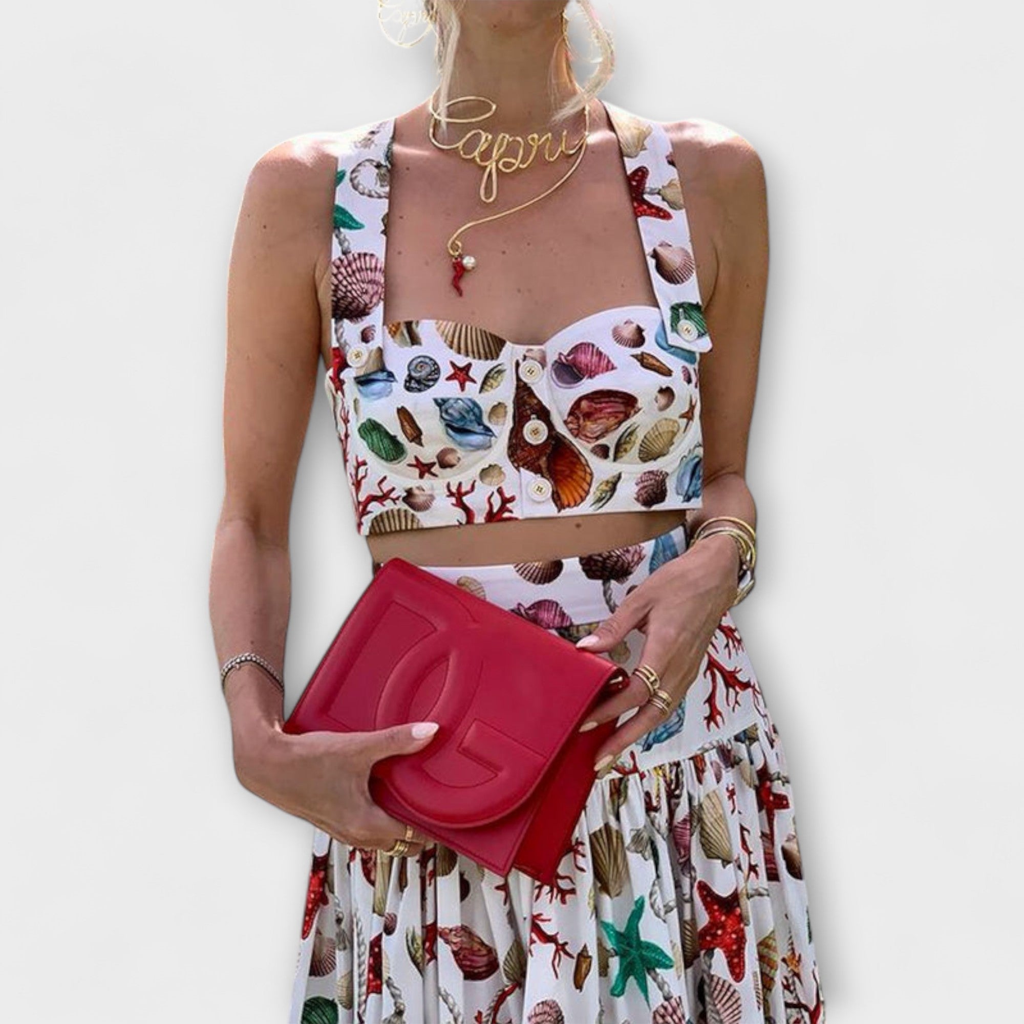 Heather™ | Štýlová dvojdielna súprava s sukňou