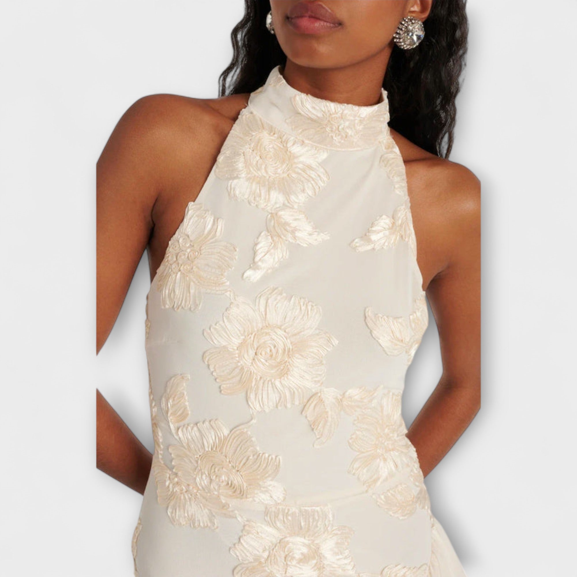 Karen ™ | Maxi šaty s kvetinovými aplikáciami