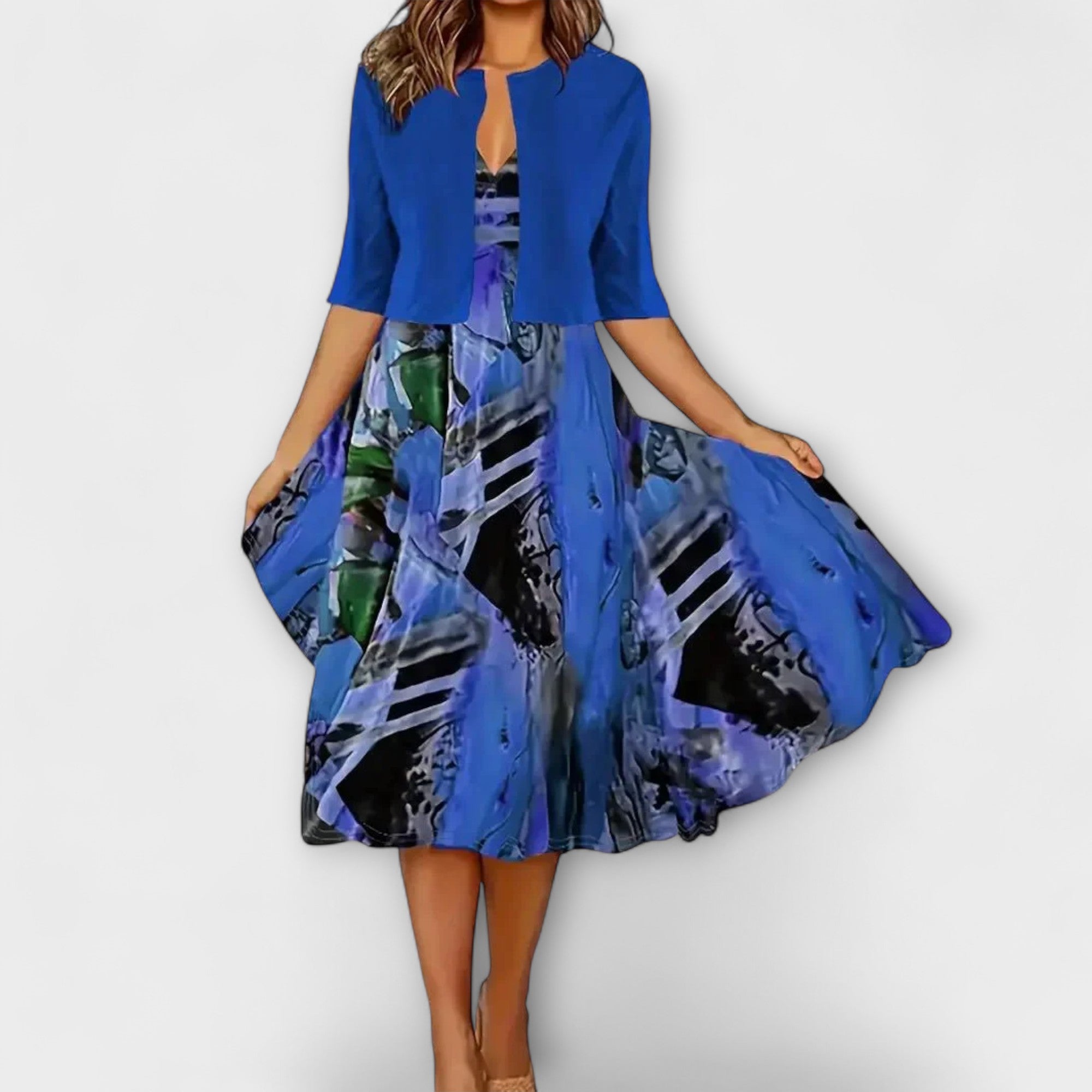 Patrícia™ |Dámske Midi šaty s blejzrom