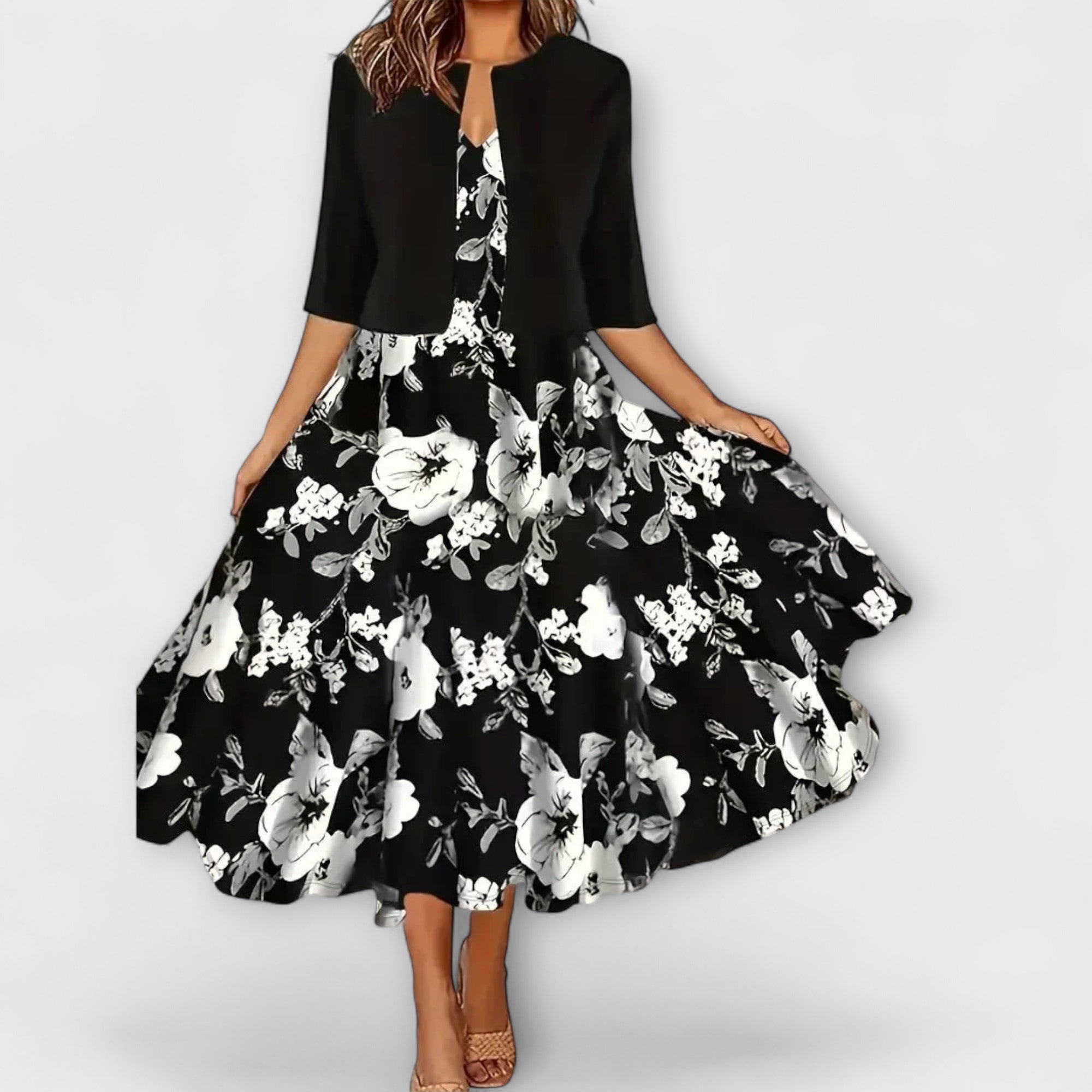 Patrícia™ |Dámske Midi šaty s blejzrom