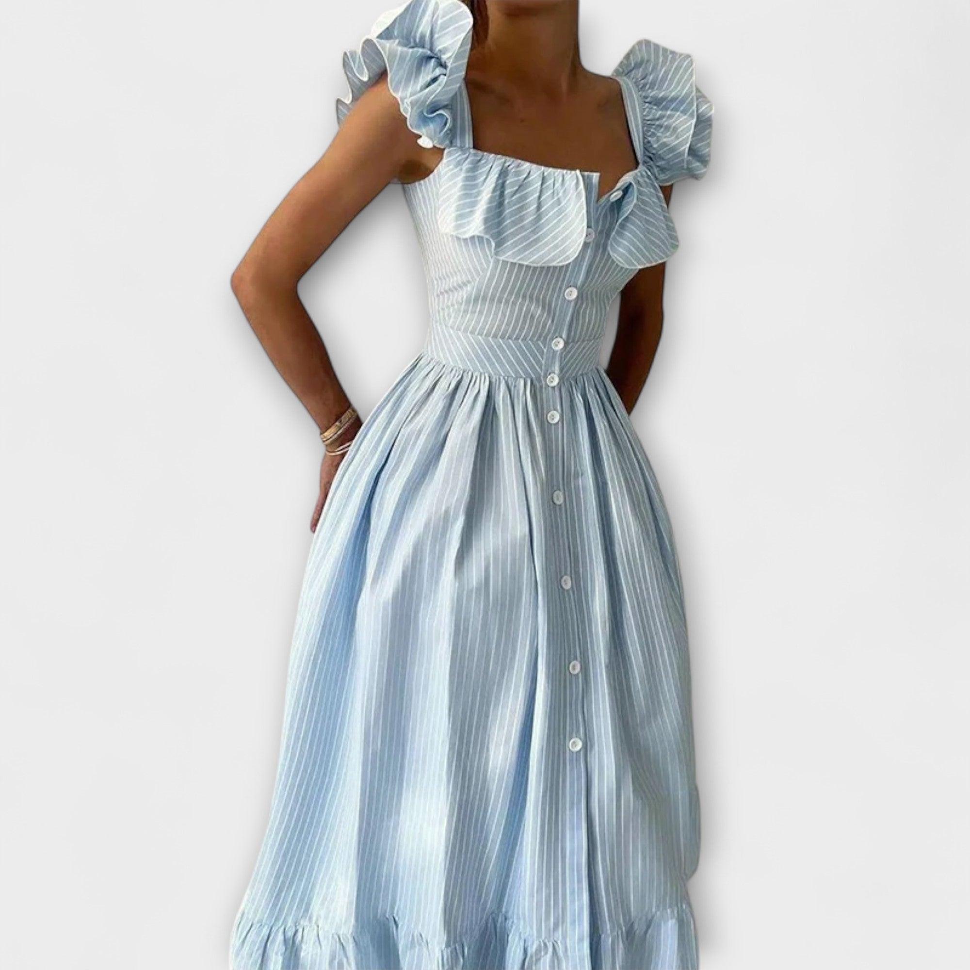 Lia ™ |Rüschenshirt Šaty