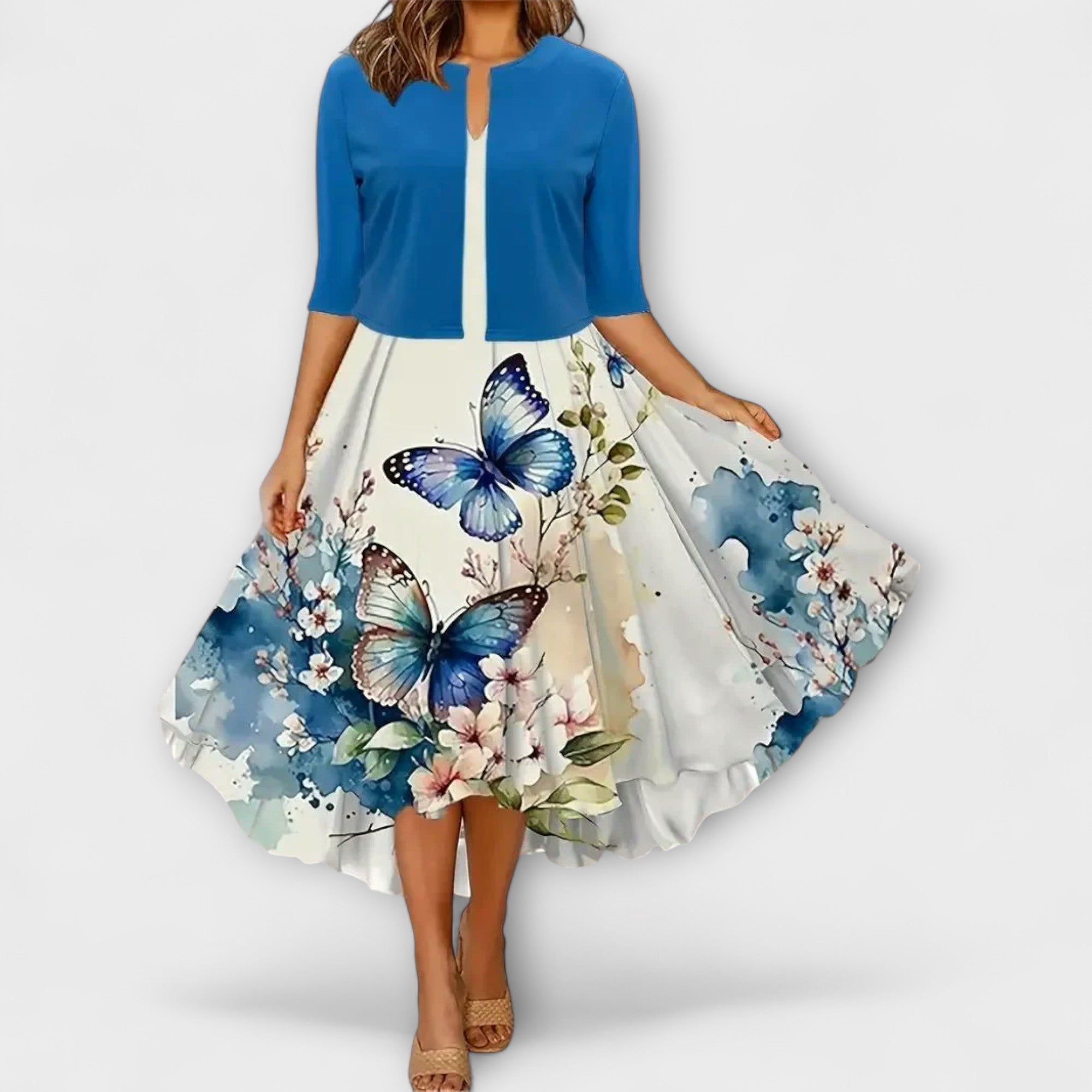 Patrícia™ |Dámske Midi šaty s blejzrom