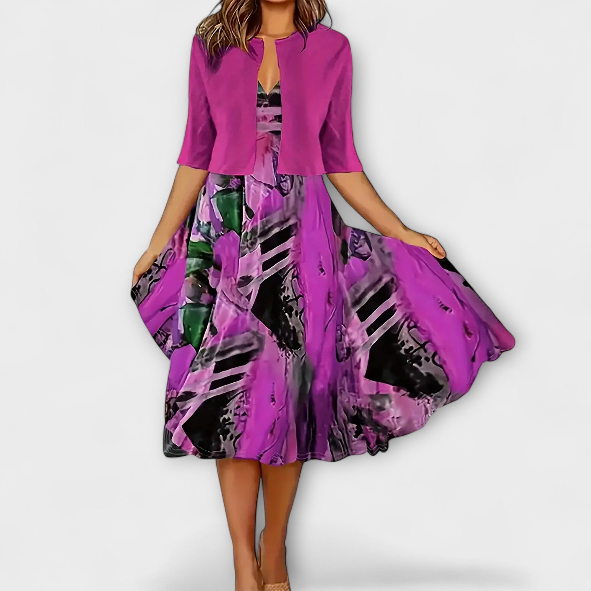 Patrícia™ |Dámske Midi šaty s blejzrom