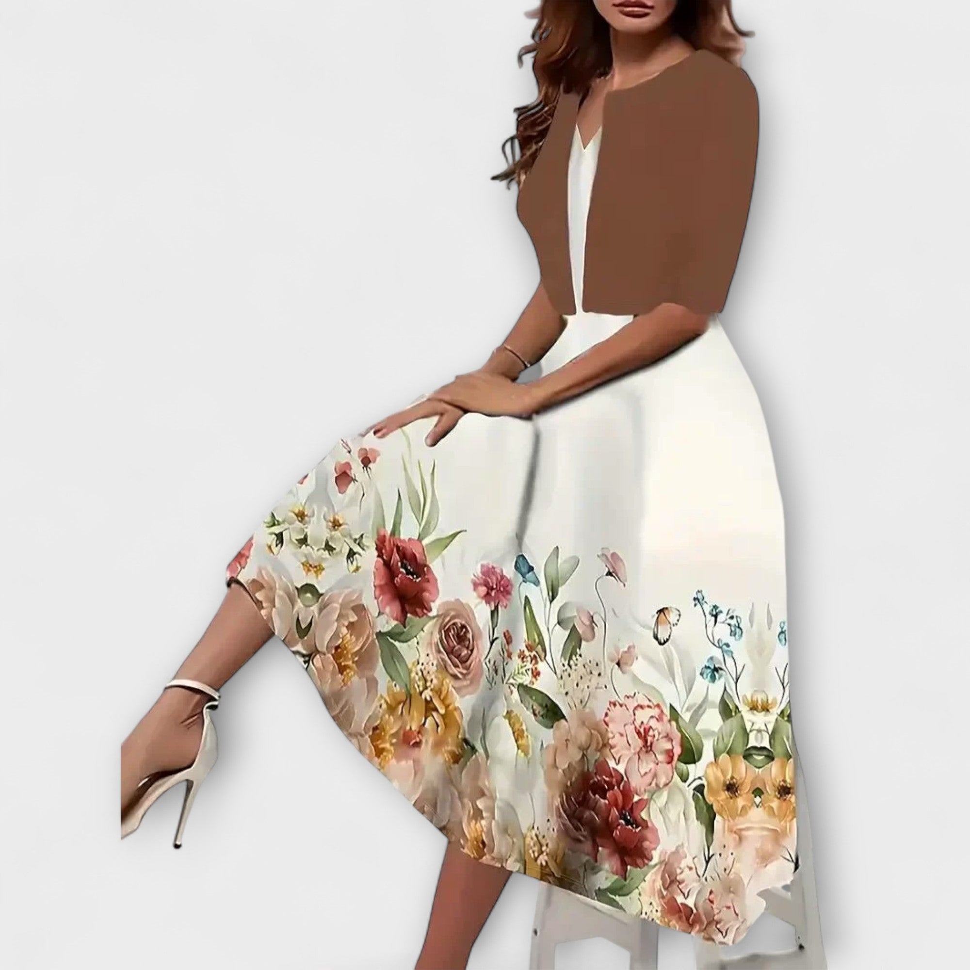 Patrícia™ |Dámske Midi šaty s blejzrom