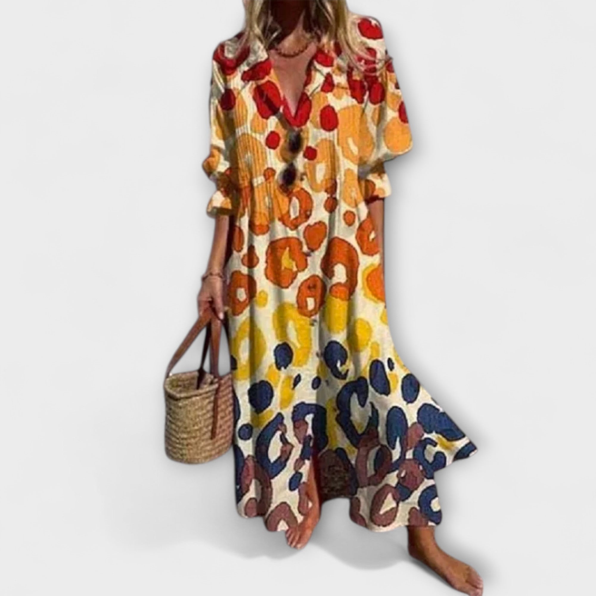 Lila™ | Pôsobivé maxikleid s pokrytím brucha