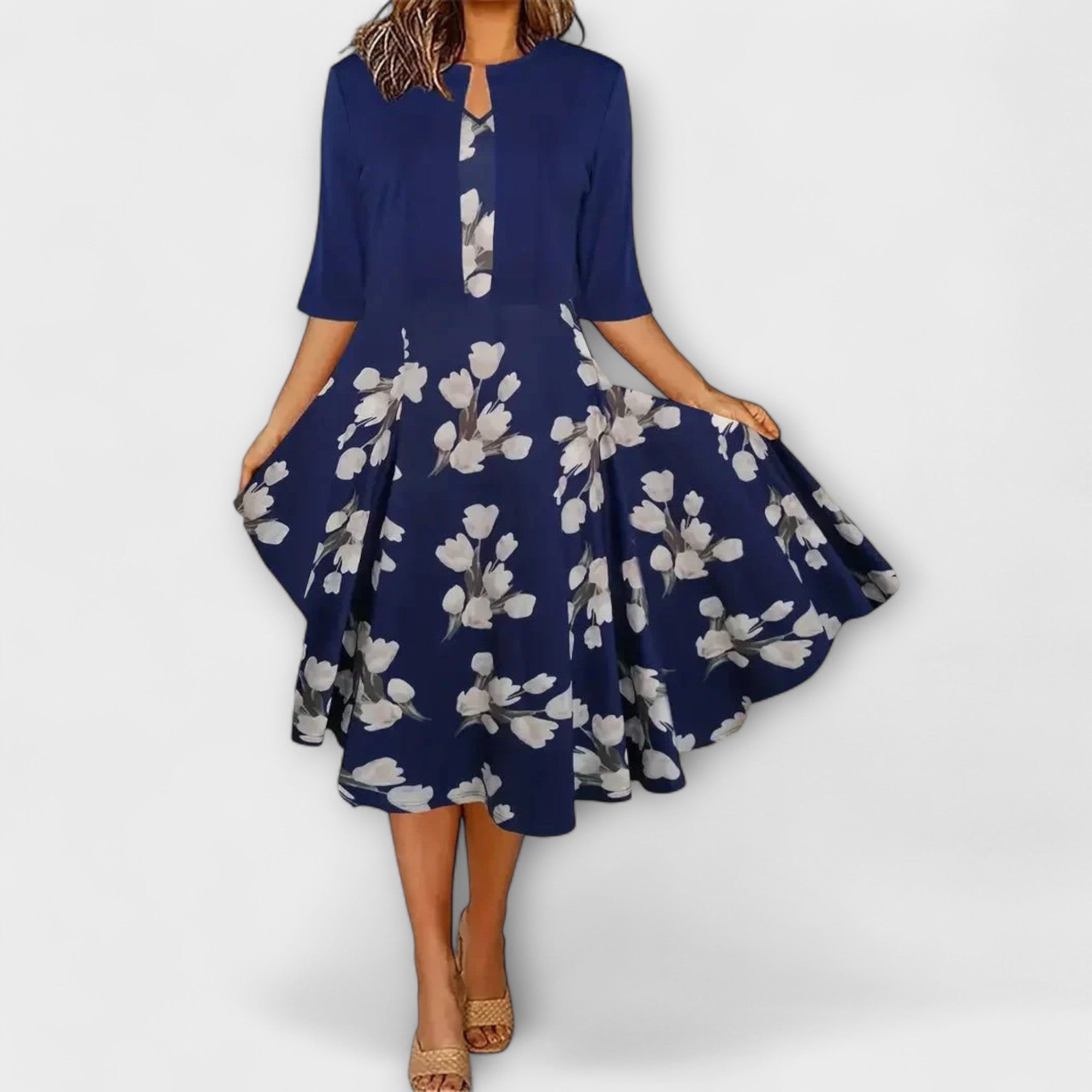 Patrícia™ |Dámske Midi šaty s blejzrom