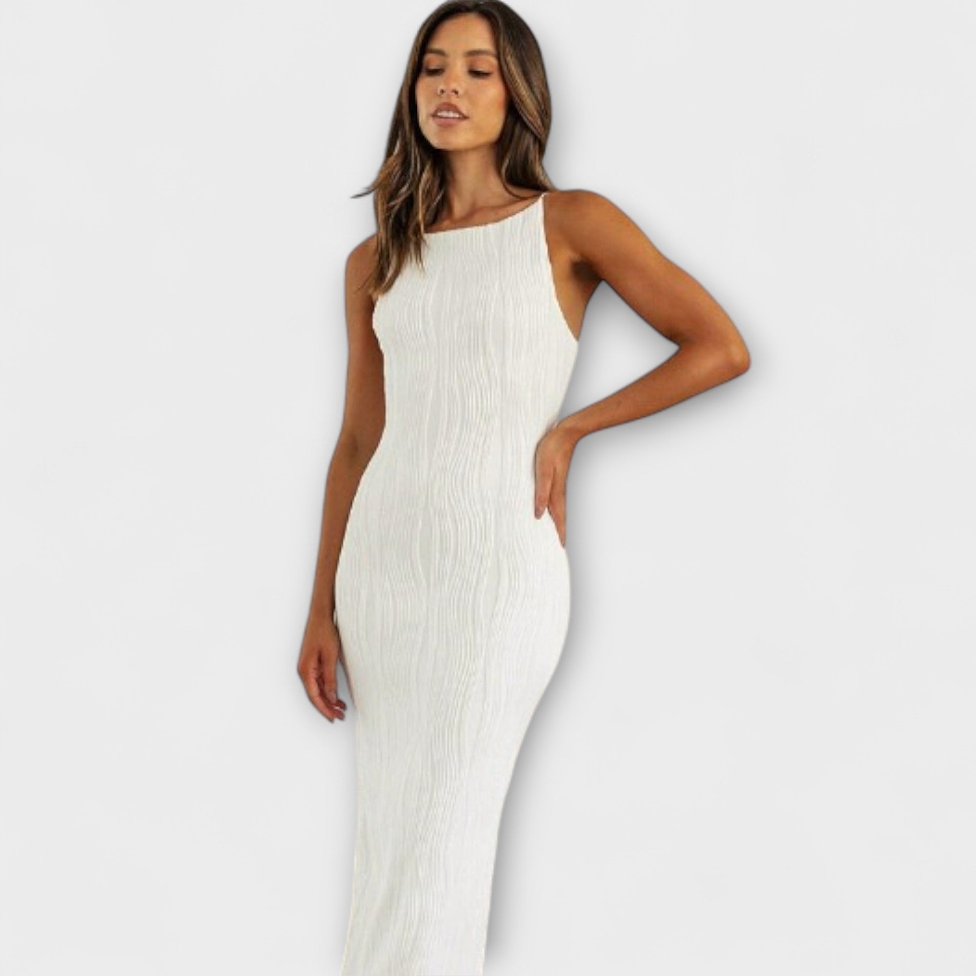 Eunika ™ |Štýlové bezrukávové zúžené dlhé šaty