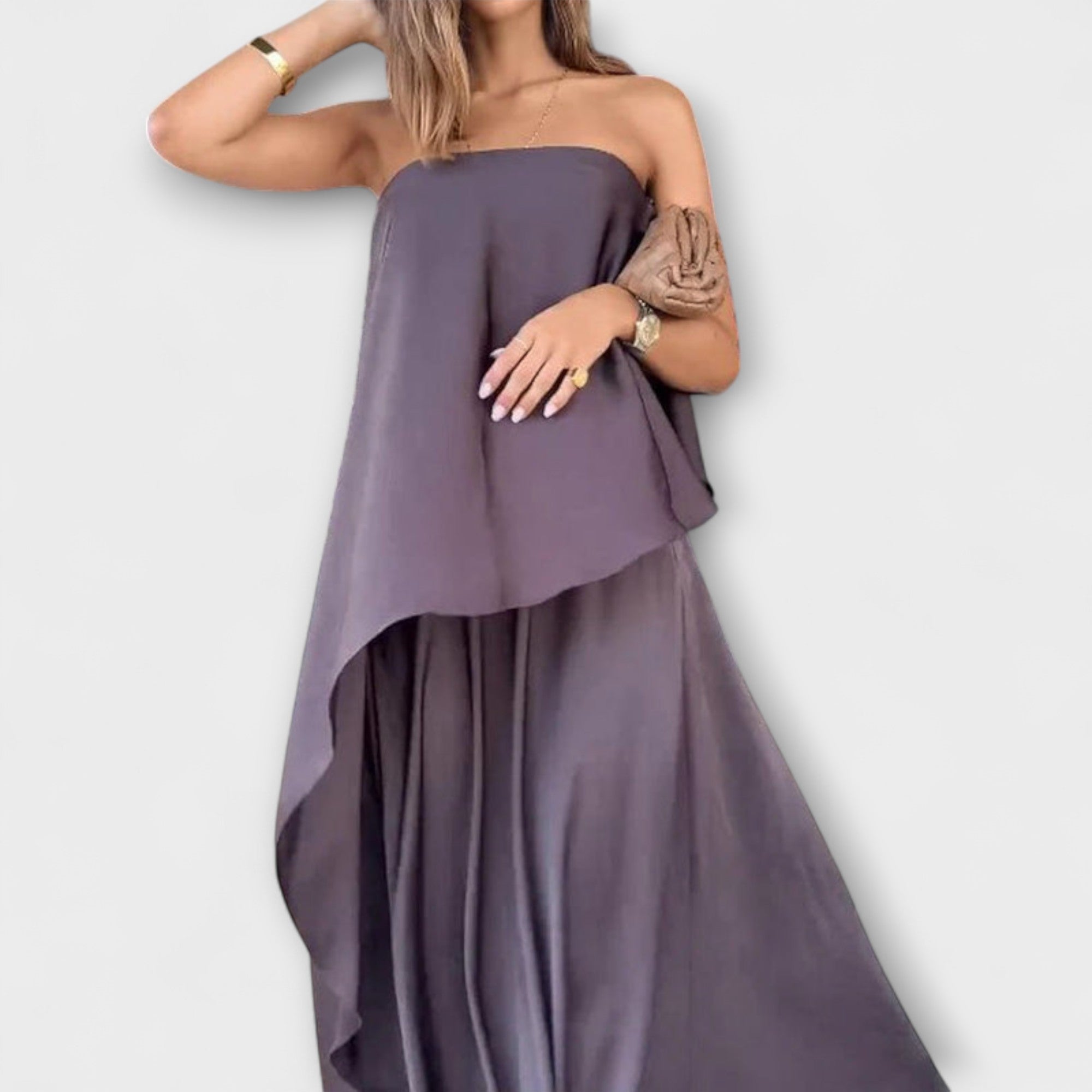 Ruby ™ | Štýlový top bez ramienok a sukňa