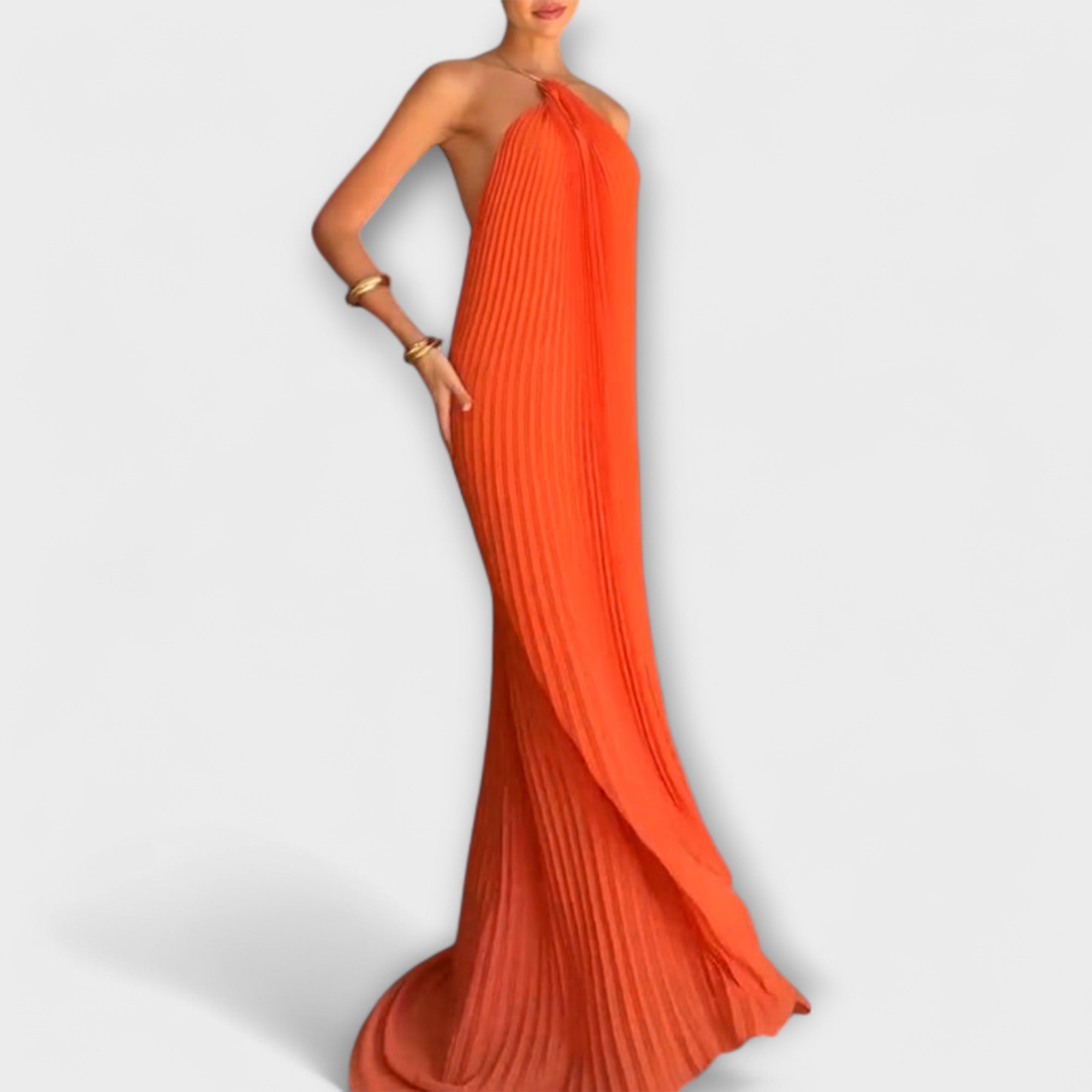 Poppy ™ |Štýlové šaty s plisovaným výstrihom