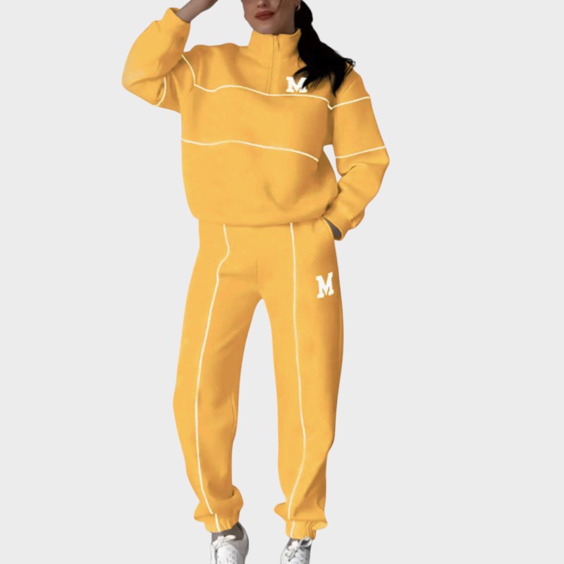 Marcela ™ |Ležérny set z 2 dielov s mikinou a líniovým detailom