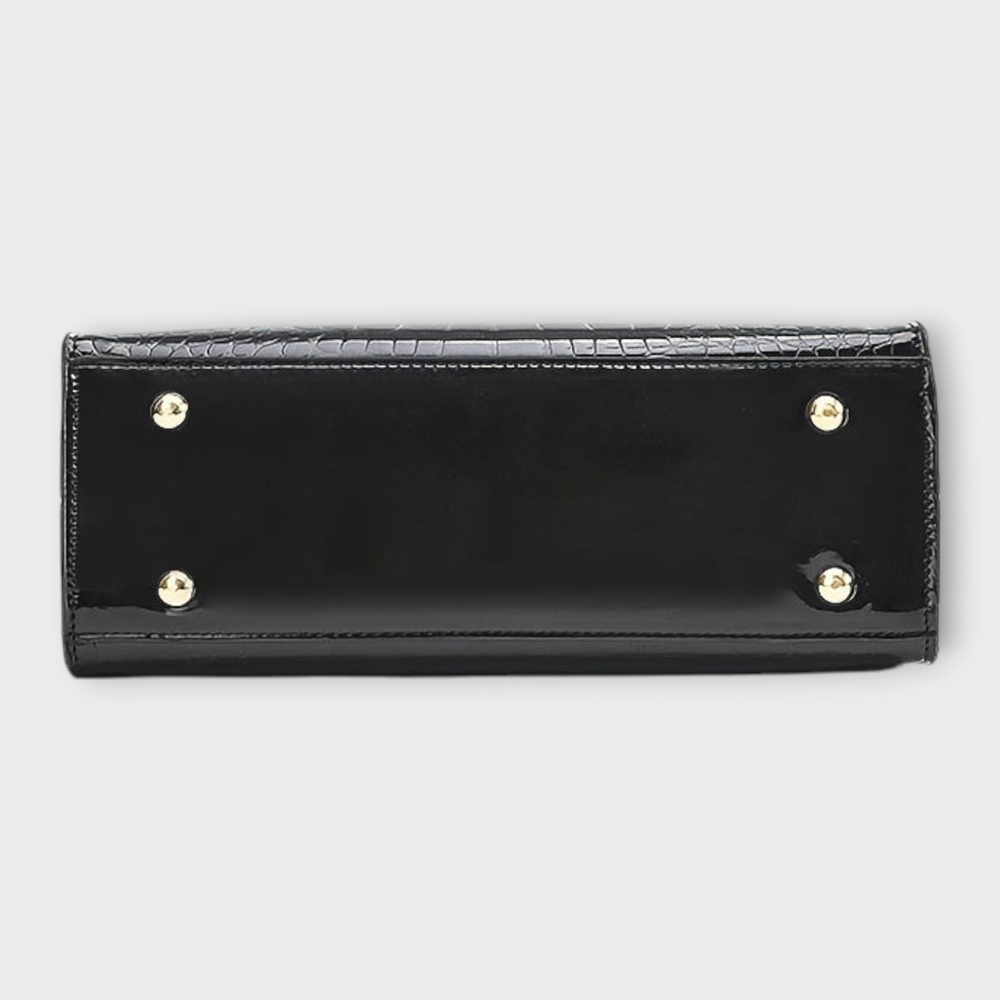 Monika ™ |Lesklá kabelka s krokodílim vzorom