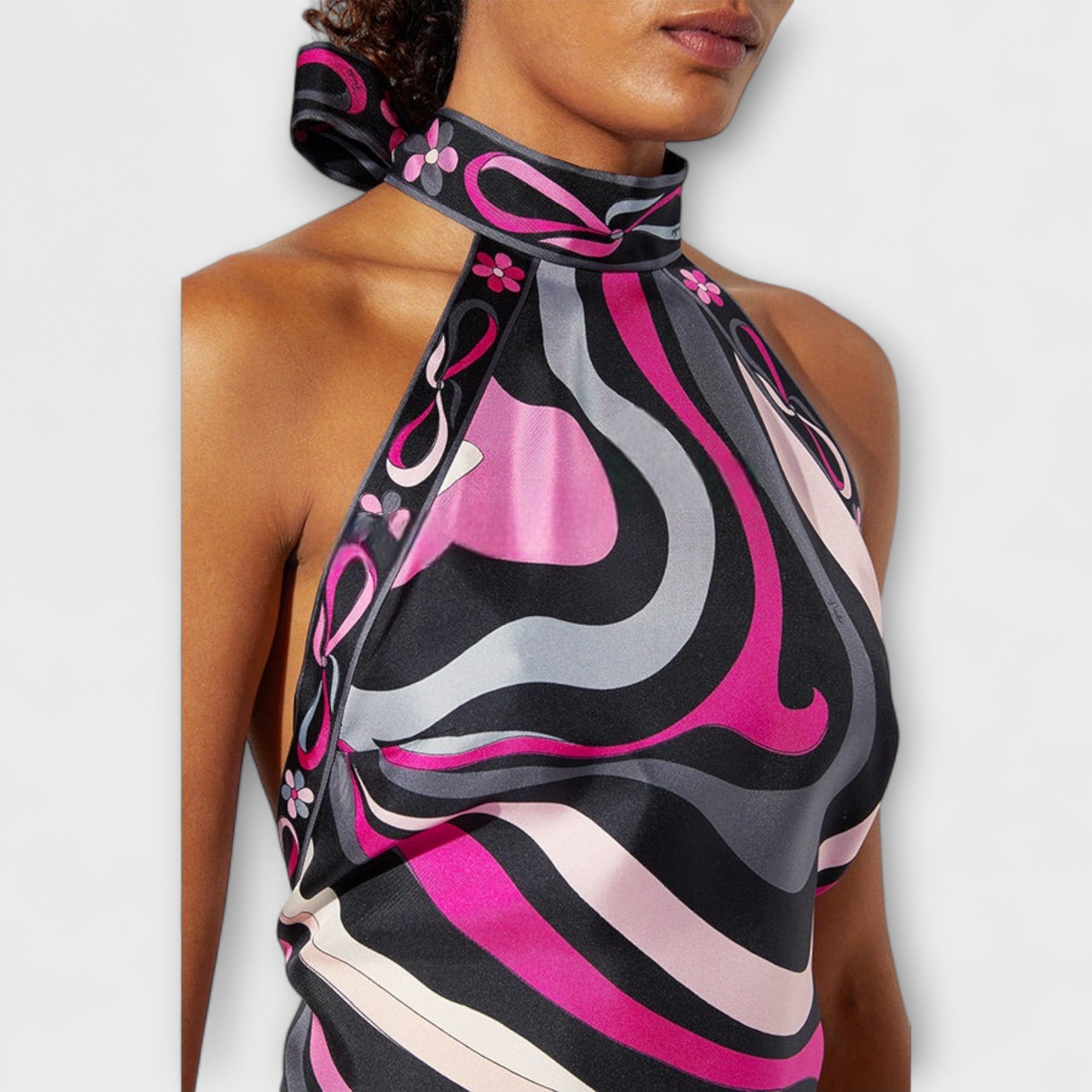 Everly ™ | Sada z topu s náprsenkou a asymetrickej midi sukne