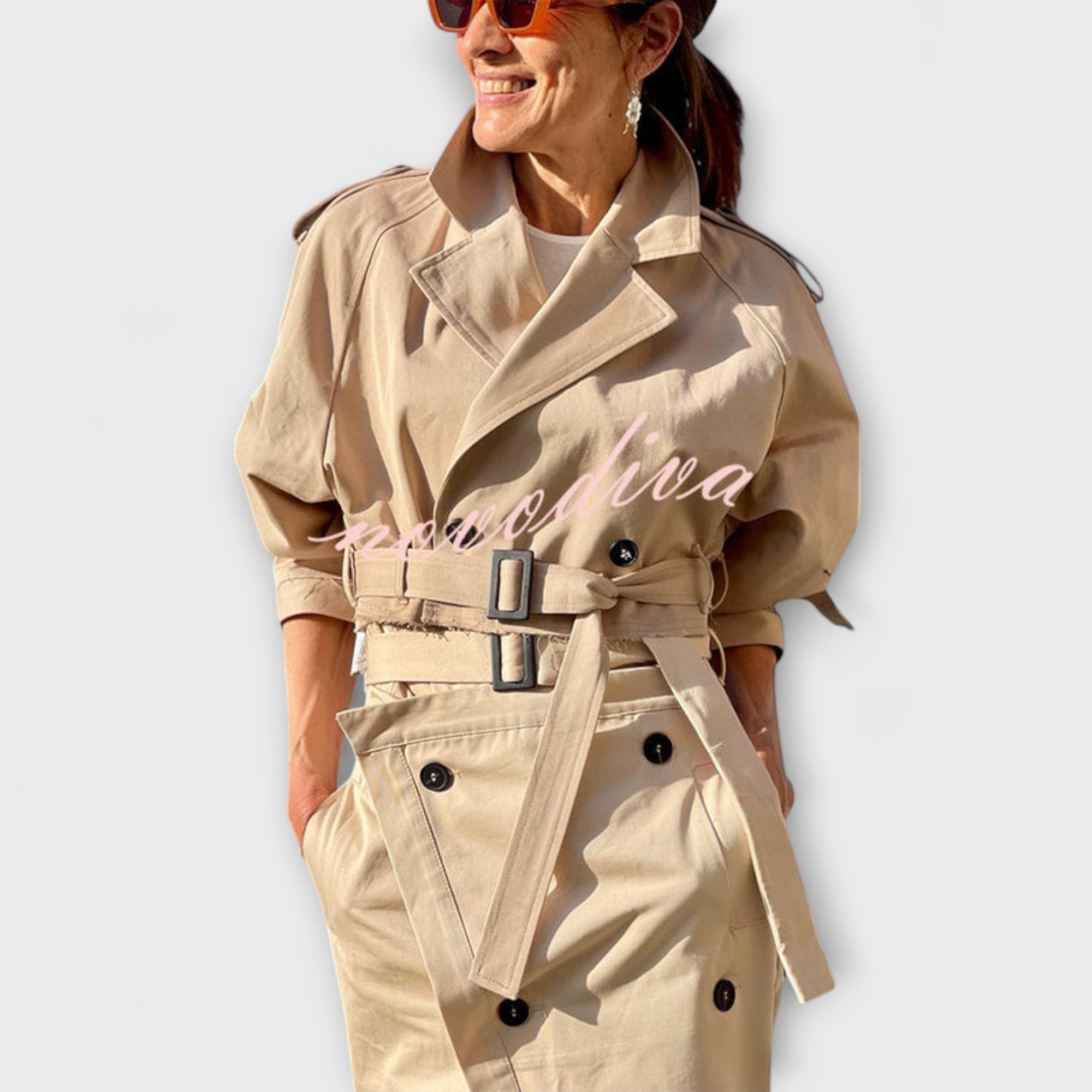 Lyra™ | Elegantná bunda s midi sukňou a vreckami