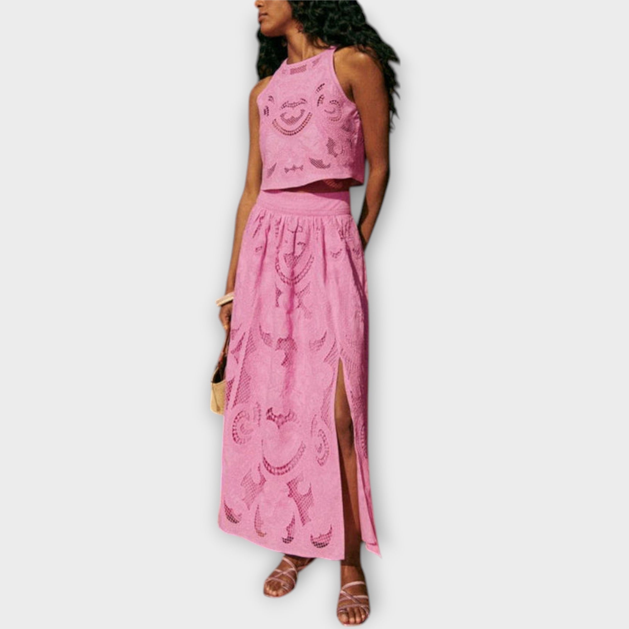 Milla ™ | Ohromujúci set s výrezmi a čipkou