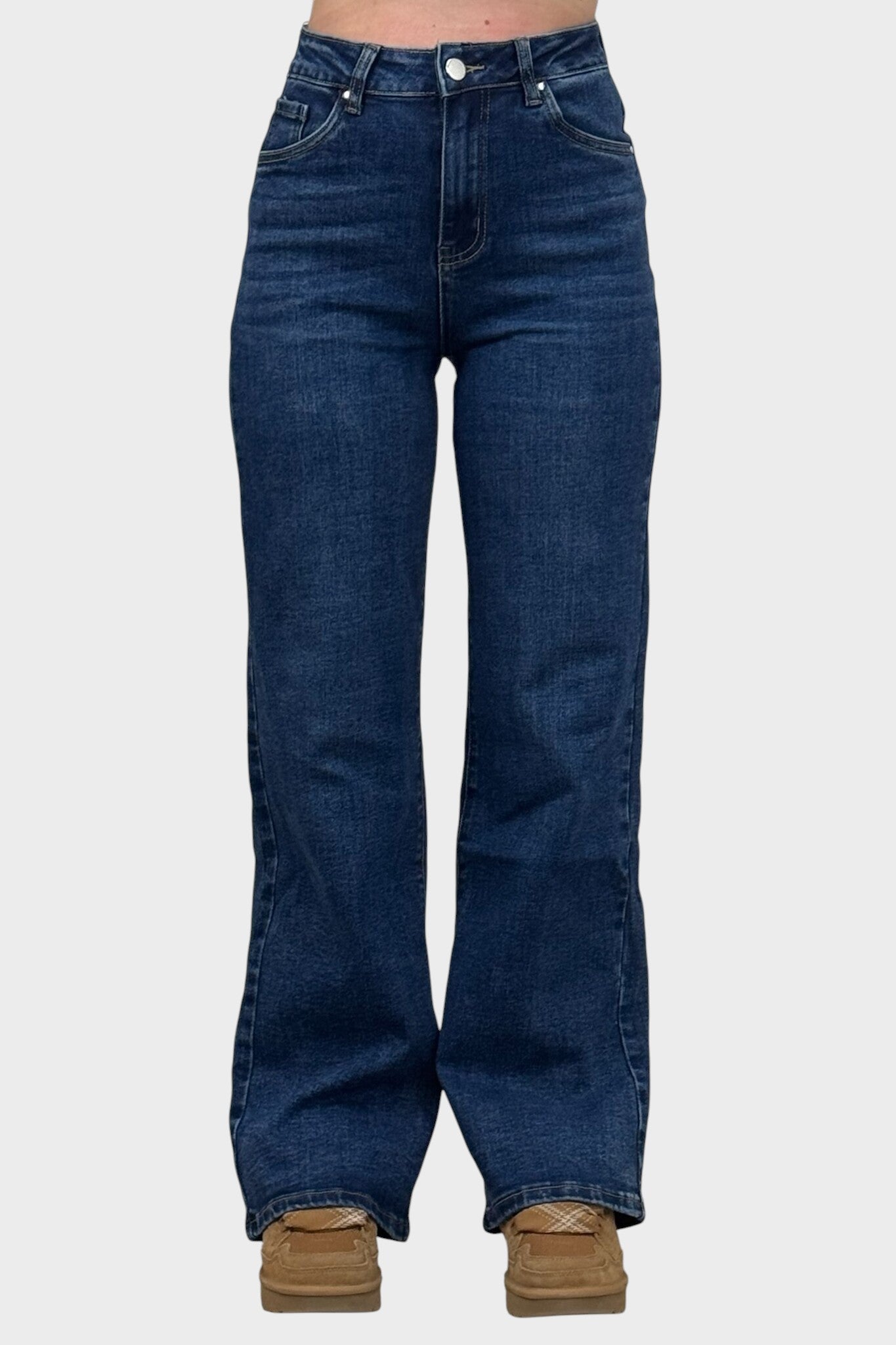 Júlia ™ |Džínsy so širokými nohavicami – Kráľovsky modrá