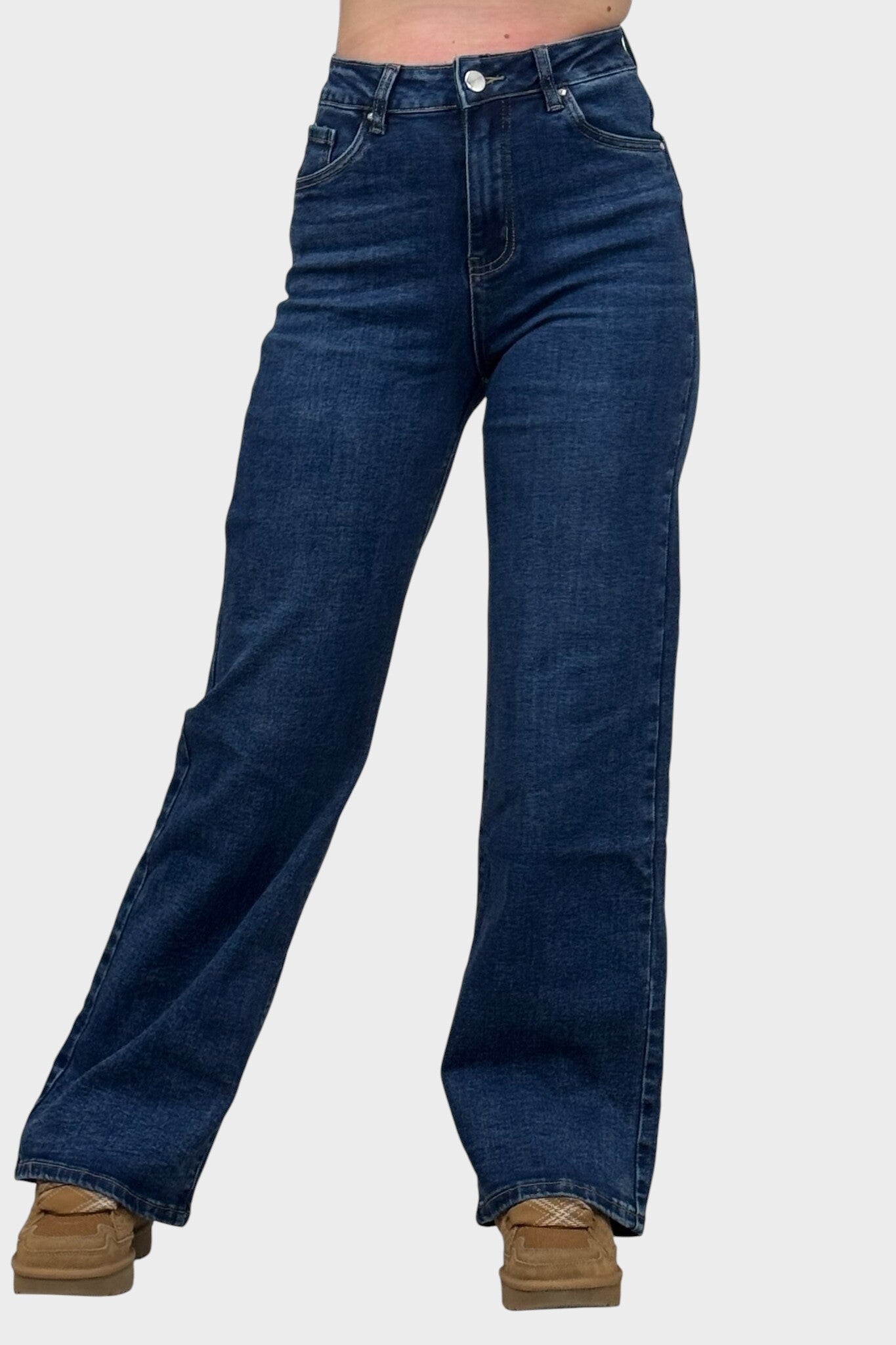 Júlia ™ |Džínsy so širokými nohavicami – Kráľovsky modrá