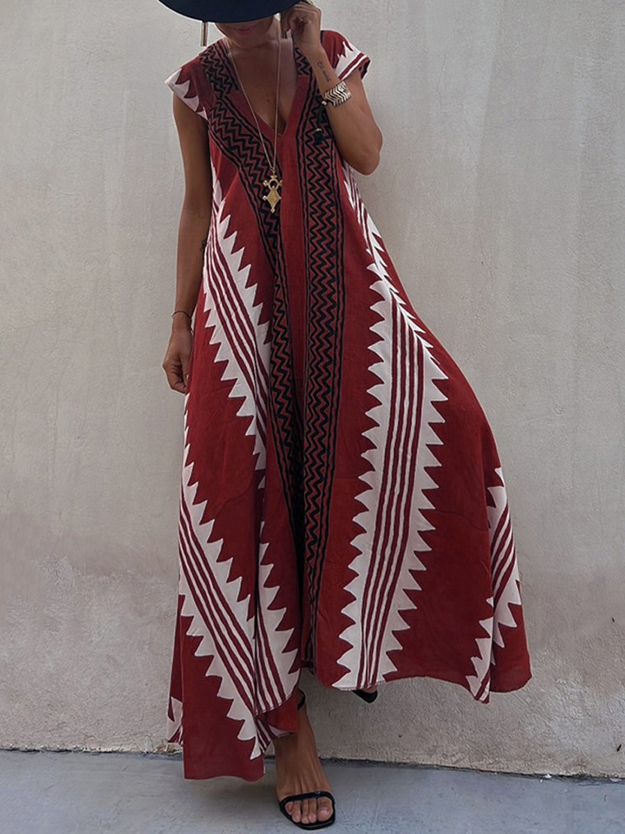 Boho™ | Bezrukávové šaty s výstrihom do V