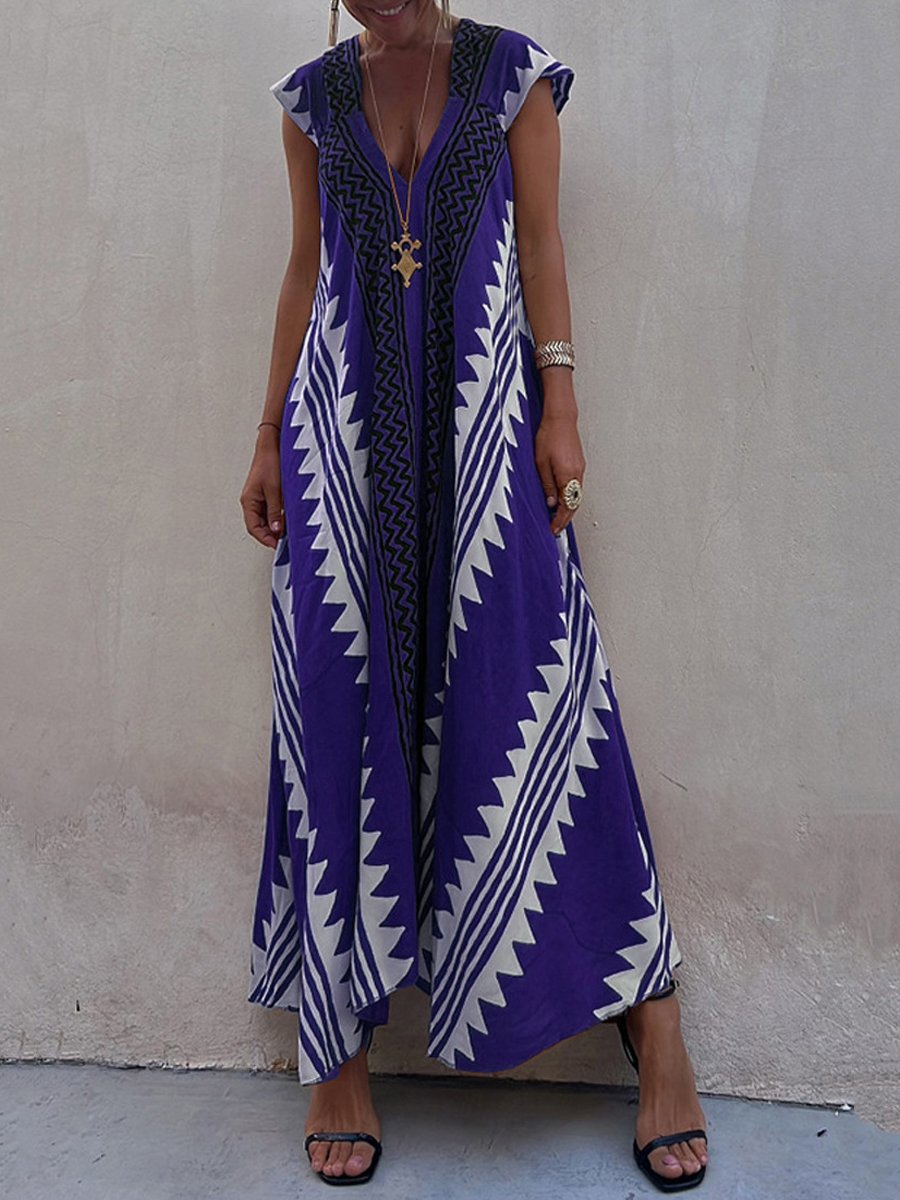 Boho™ | Bezrukávové šaty s výstrihom do V