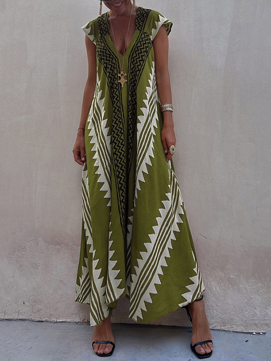 Boho™ | Bezrukávové šaty s výstrihom do V