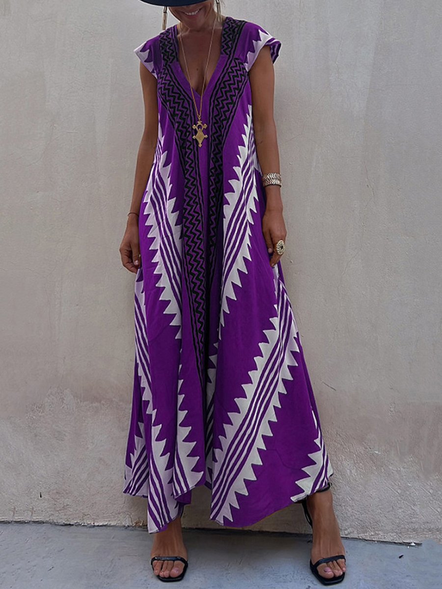 Boho™ | Bezrukávové šaty s výstrihom do V