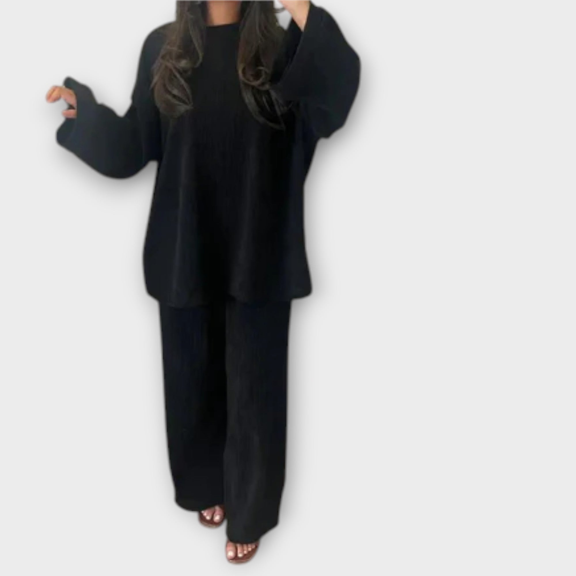 Ingrid ™ |Set v nadmernej veľkosti - Rífsovaný štýl