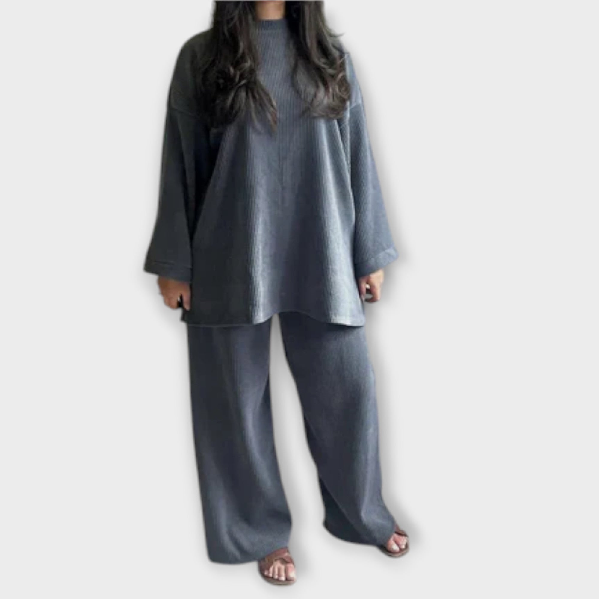 Ingrid ™ |Set v nadmernej veľkosti - Rífsovaný štýl