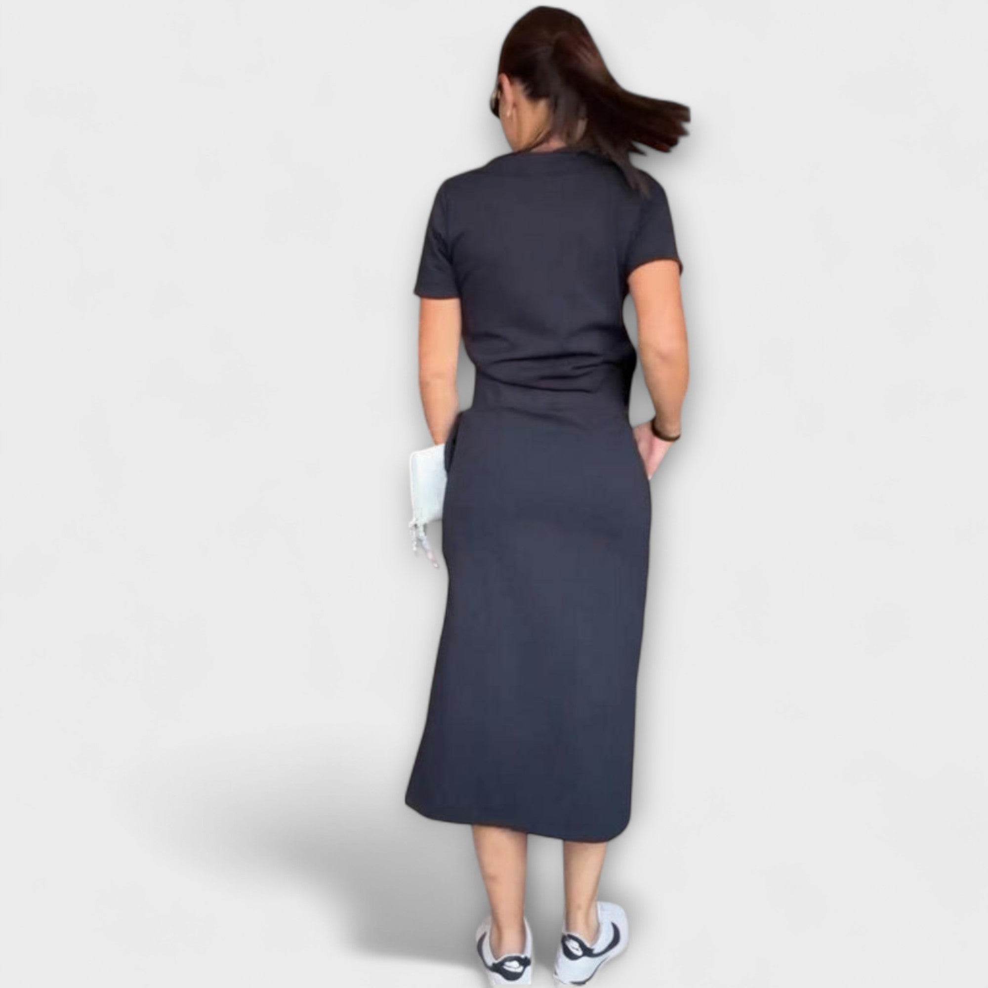 Danielle ™ | Elegantný top s V-výstrihom a sukňou