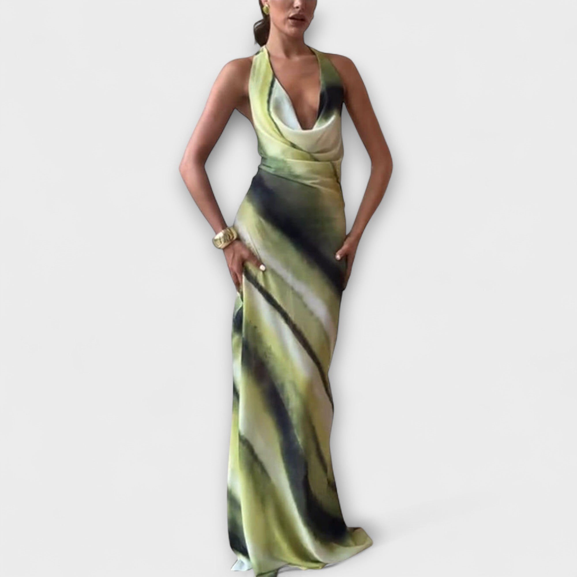 Eliána ™ ｜Klasické Tie-Dye Gradient Maxi Šaty