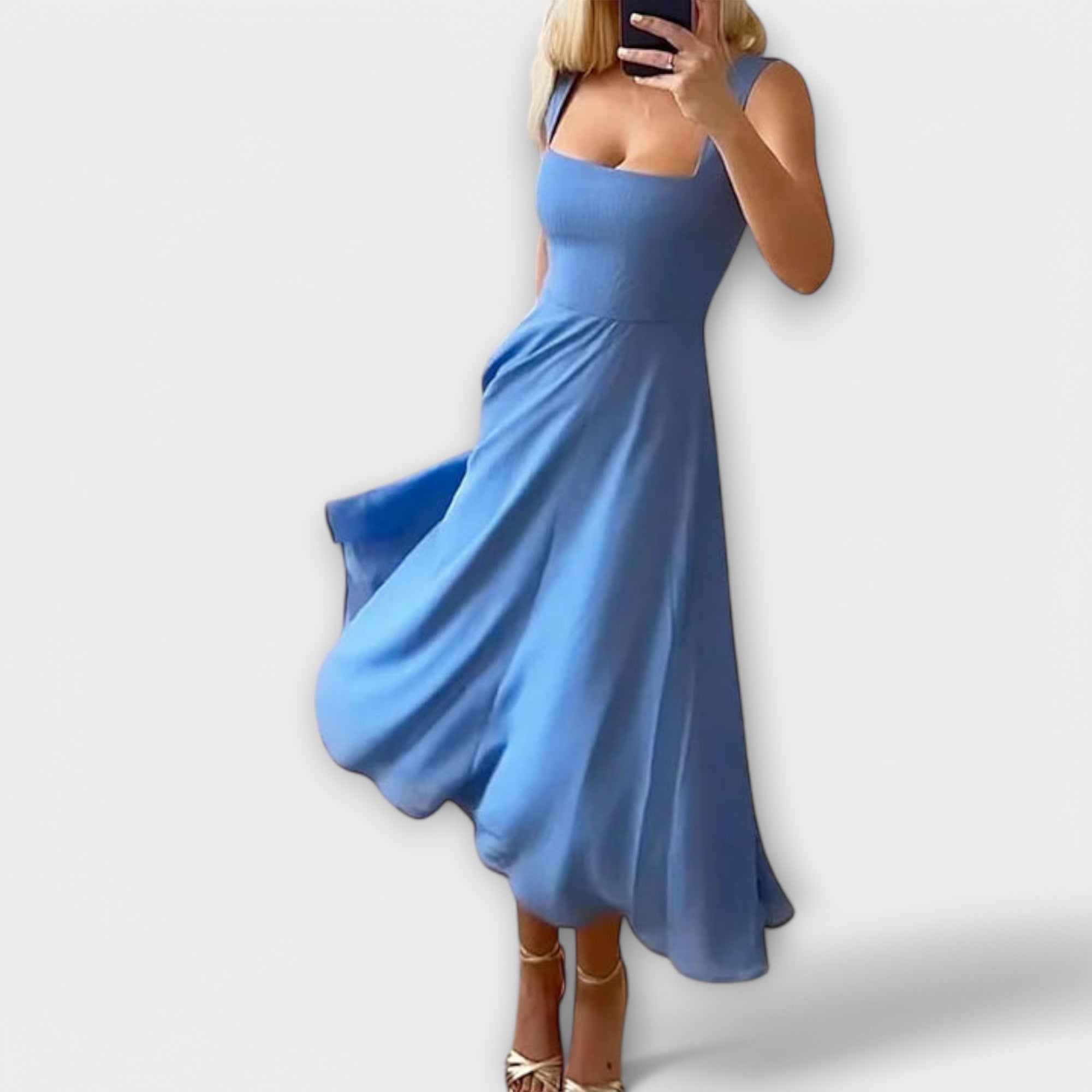 Agáta™ ｜Elegantné bezrukávové šaty