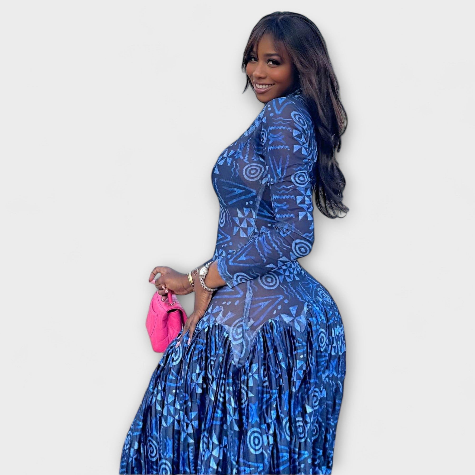 Mia ™ ｜Maxi šaty s dizajnom Lily-Mesh